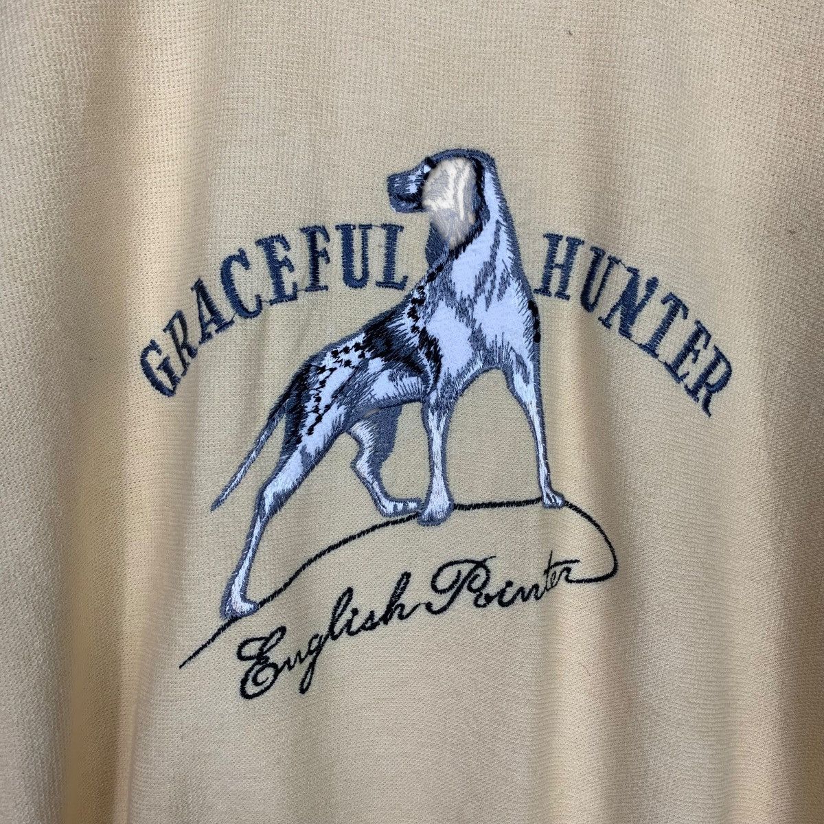 Japanese Brand English Pointer Graceful Hunter Logo Sweatshirt #1946-C85 Size US L / EU 52-54 / 3 - 10 Thumbnail