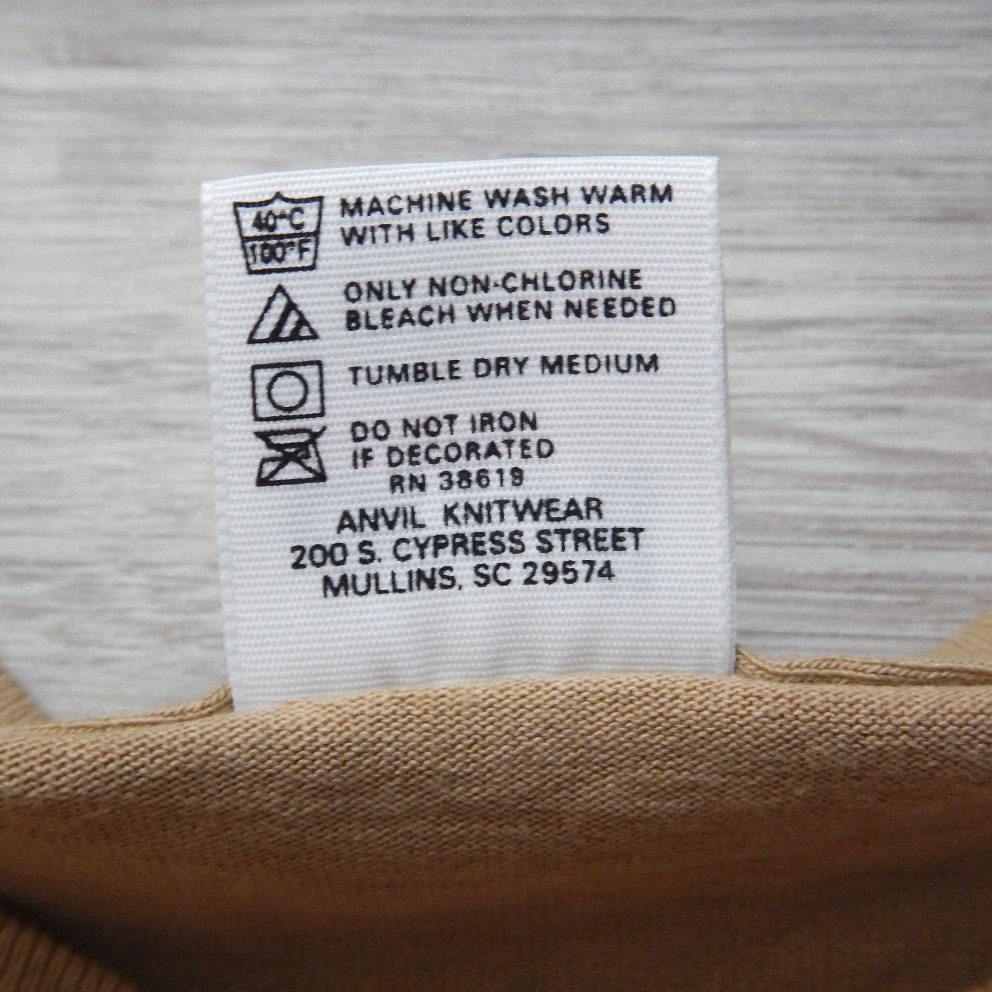 Bape BAPE Late 1990s ANVIL TAG Tan Generals Logo Tee - VERY RARE! Size US L / EU 52-54 / 3 - 5 Thumbnail