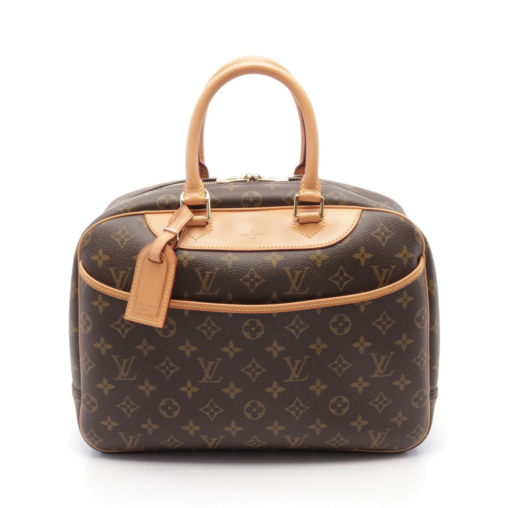Louis Vuitton Louis Vuitton Deauville Bowling Vanity Monogram Handbag Leather Brown Size ONE SIZE - 1 Thumbnail