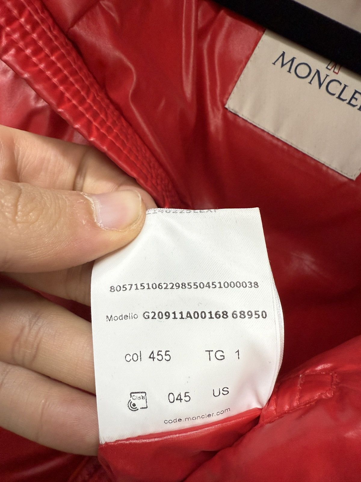 Moncler Moncler Red Maya Puffer Jacket Size US S / EU 44-46 / 1 - 9 Thumbnail
