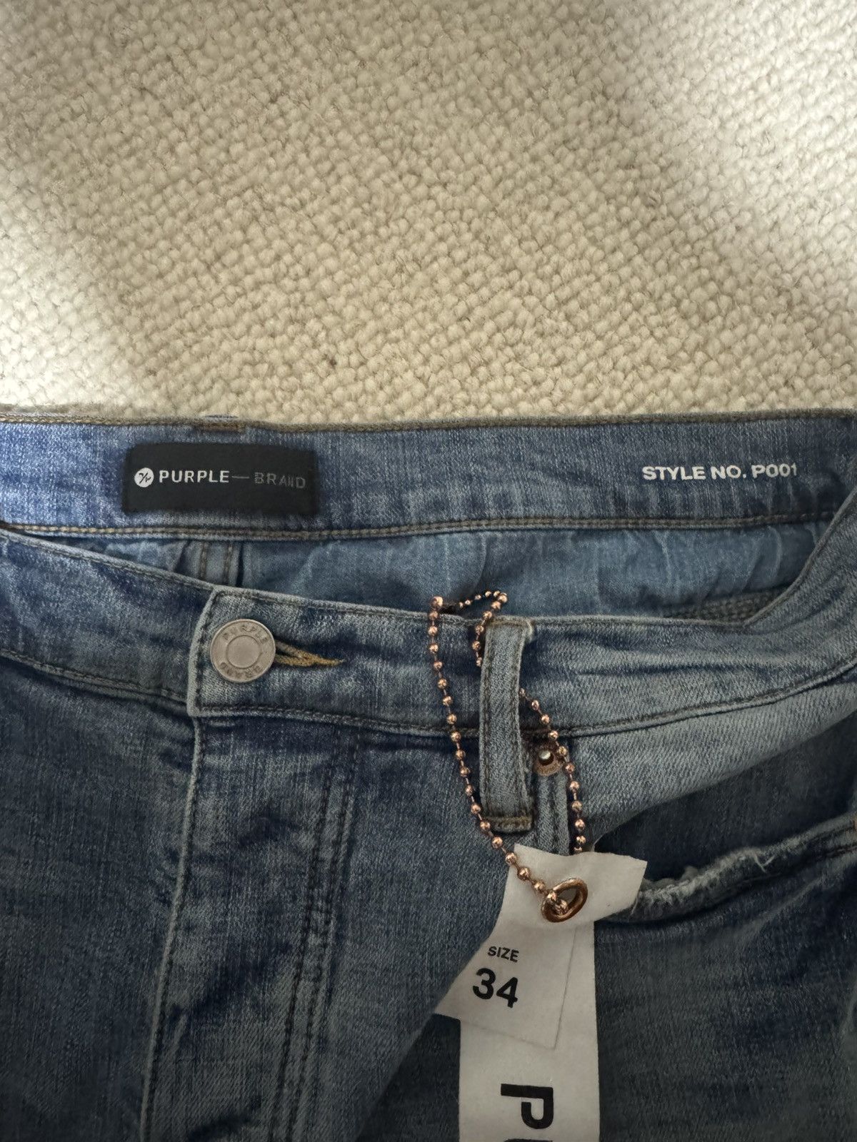 Purple Brand Purple Brand P001 Slim Fit Low Rise Denim Size US 34 / EU 50 - 4 Thumbnail