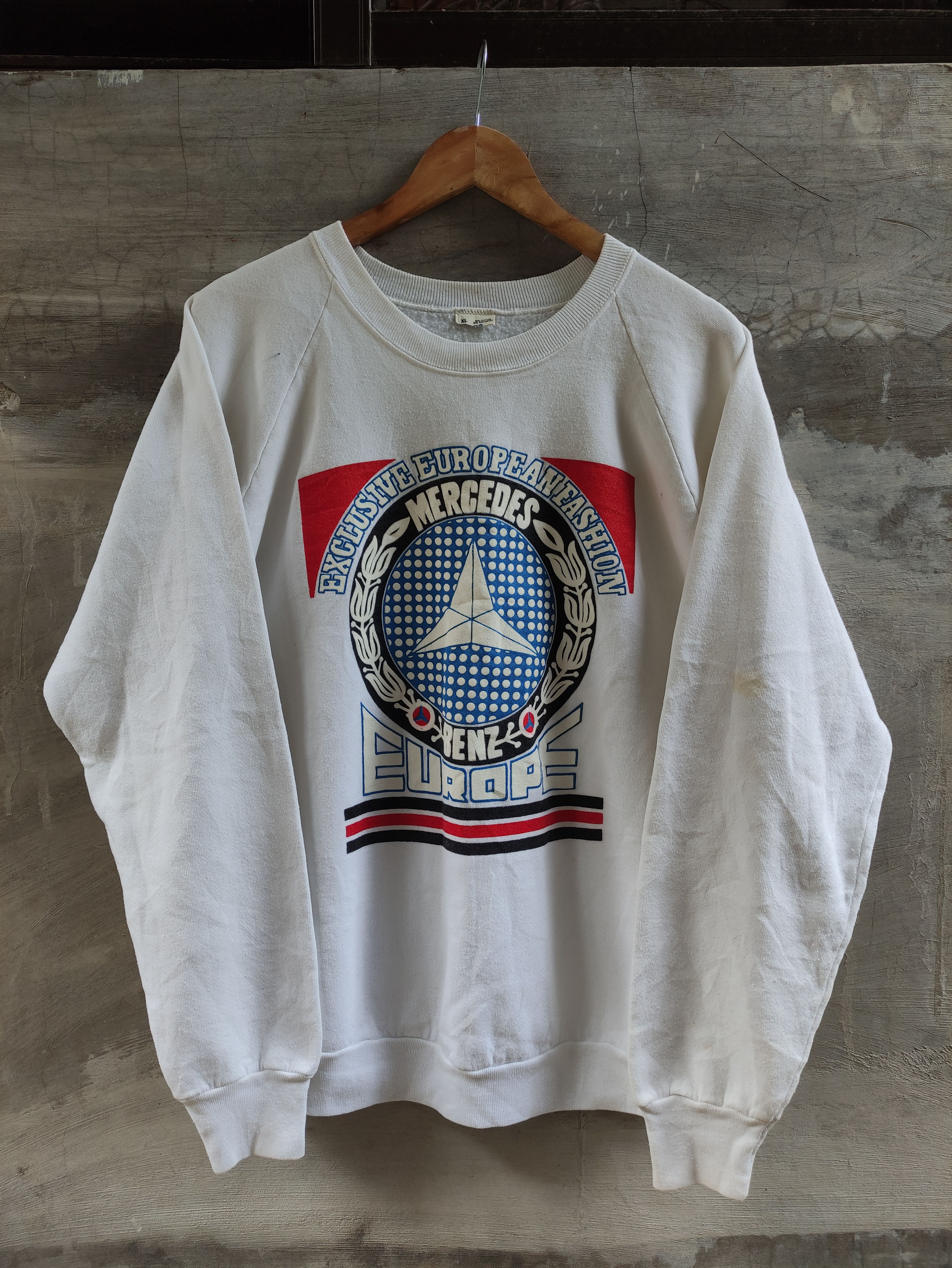 Vintage 90s Vintage Mercedes Benz Pullover Crewneck Size US XL / EU 56 / 4 - 2 Thumbnail