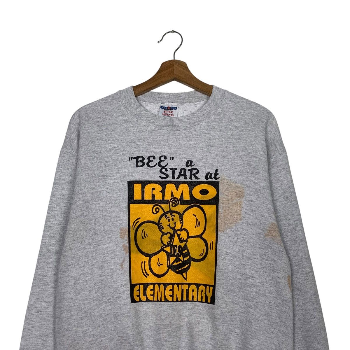 Jerzees Vintage IRMO Elementary Sweatshirt Size US M / EU 48-50 / 2 - 2 Thumbnail