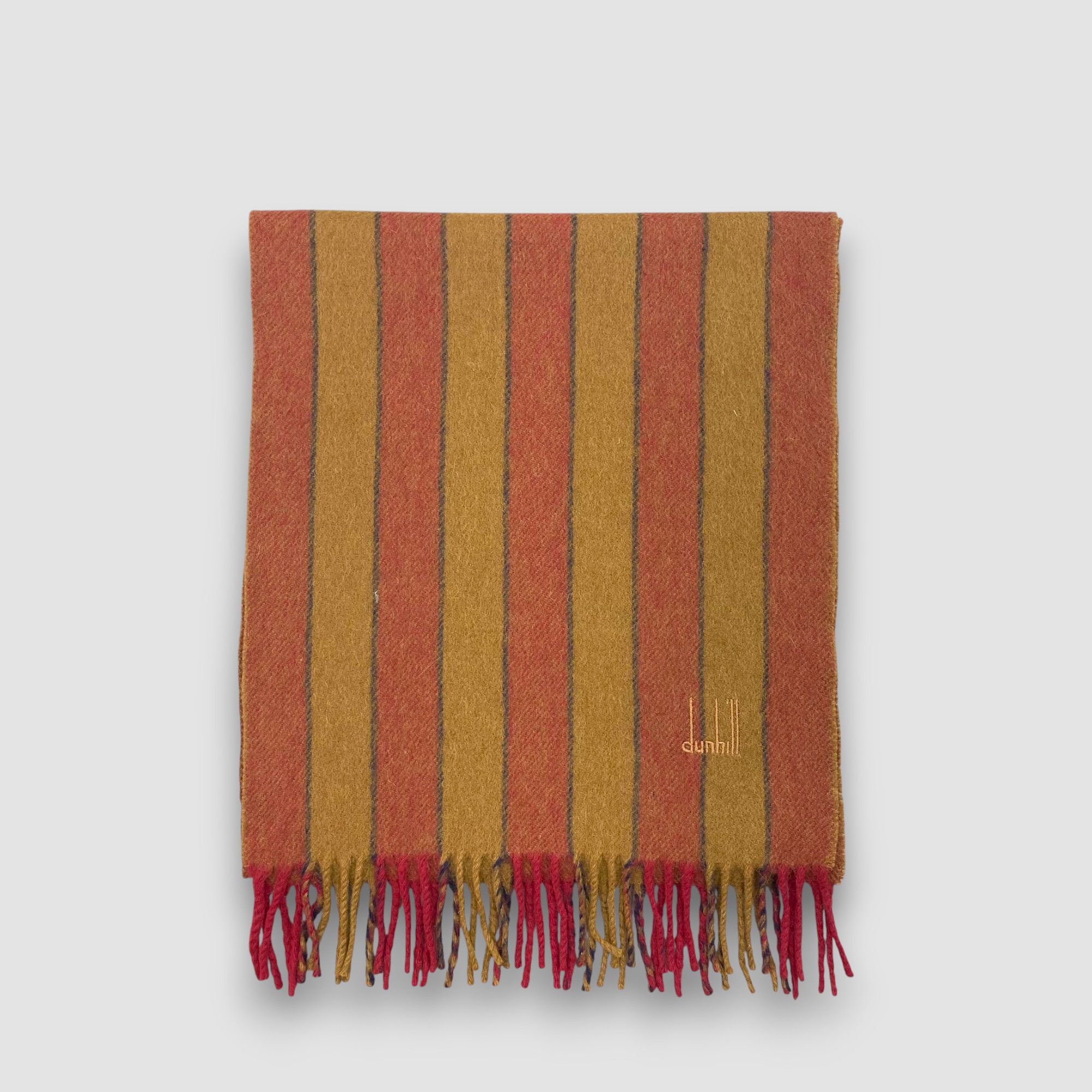 Alfred Dunhill Vintage Dunhill Scarf Muffler Wool Cashmere Winter Scarves Size ONE SIZE - 2 Thumbnail