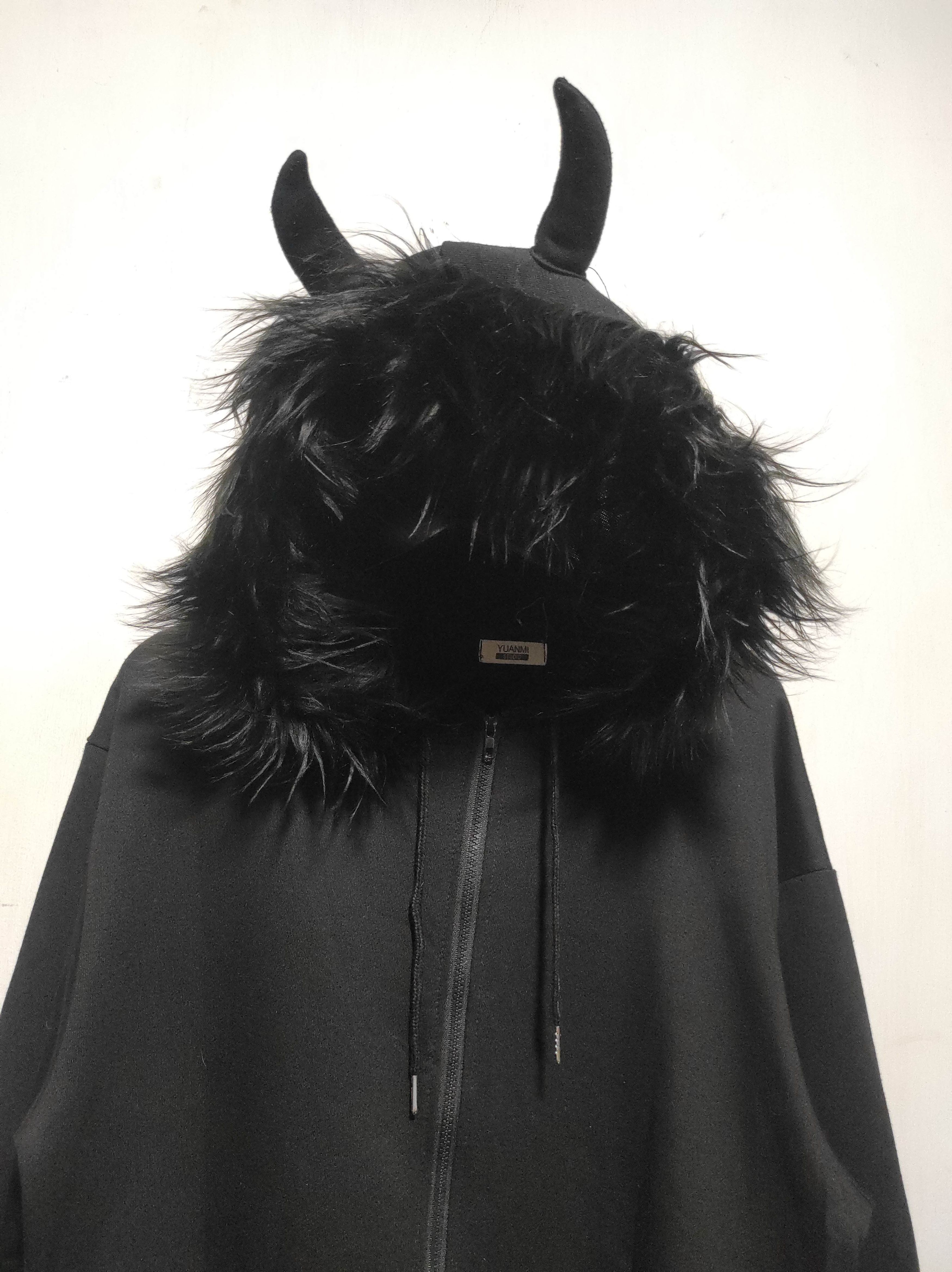 Japanese Brand Yuanmi Studio Horn zip fur hoodie ifsix LGB style Size US L / EU 52-54 / 3 - 3 Thumbnail