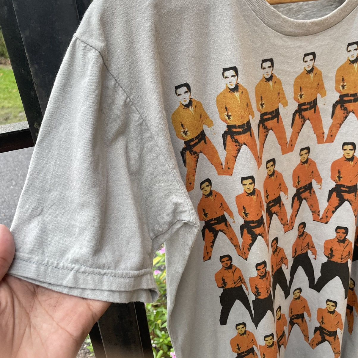 Band Tees × Vintage 🔥Vintage Y2K Elvis Presley Pop Art Photo Print Promo Tee Size US L / EU 52-54 / 3 - 5 Thumbnail
