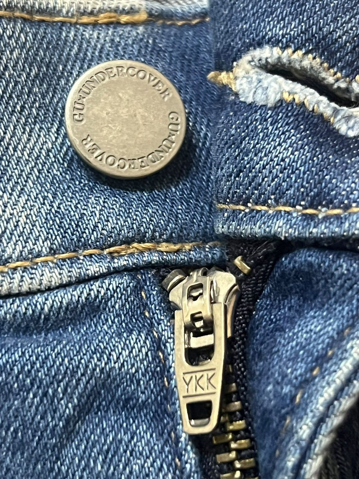 GU × Undercover GU x Undercover Kosmik Noise Jeans - Straight Stretch Jeans Size US 36 / EU 52 - 9 Thumbnail