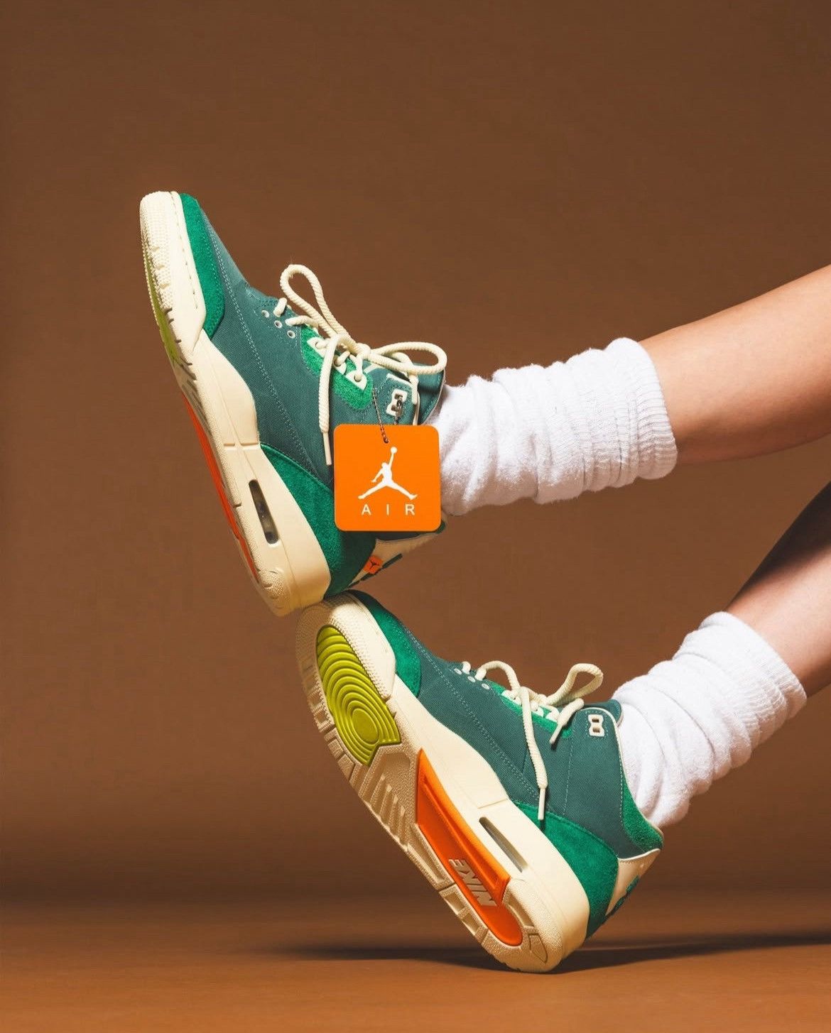 Jordan Brand FZ7974-300 AJ3 AiR JORDAN 3 OG SP BiCOASTAL MALACHiTE FOSSiL Size US 10 / EU 43 - 21 Thumbnail
