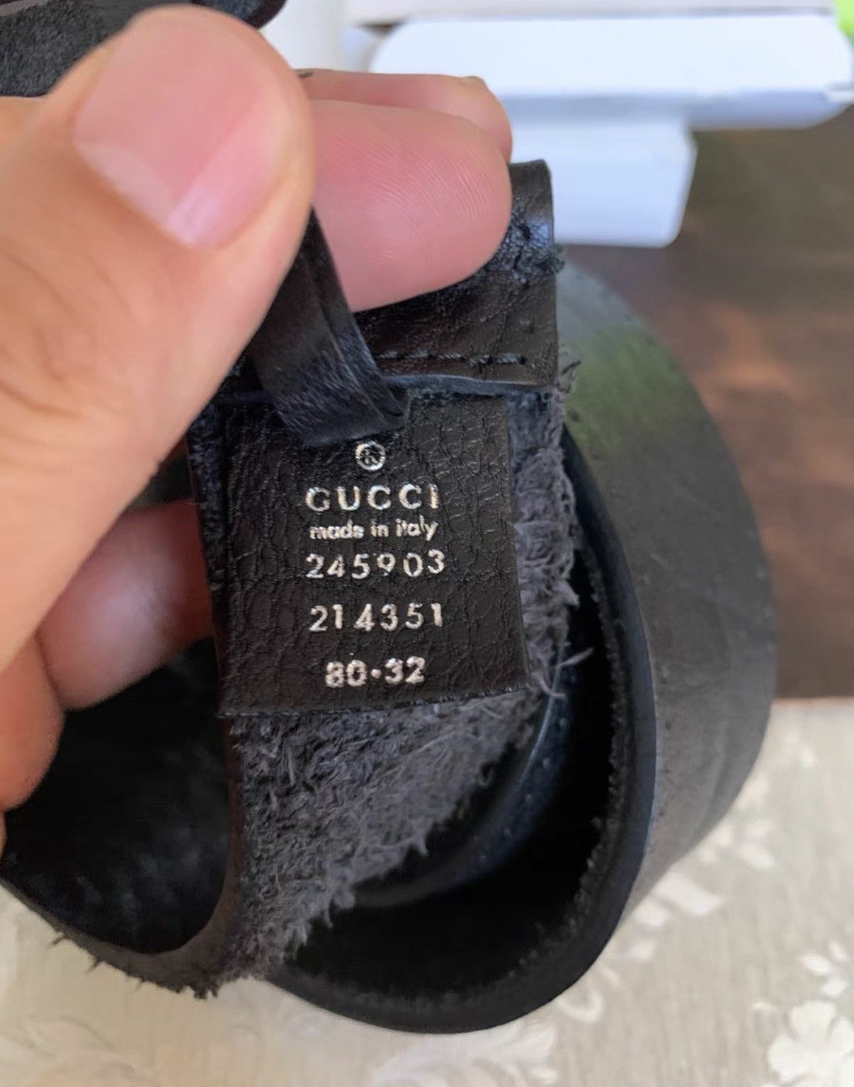 Gucci Gucci Authentic Belt Bison Leather Strap Only K16 Size ONE SIZE - 2 Thumbnail