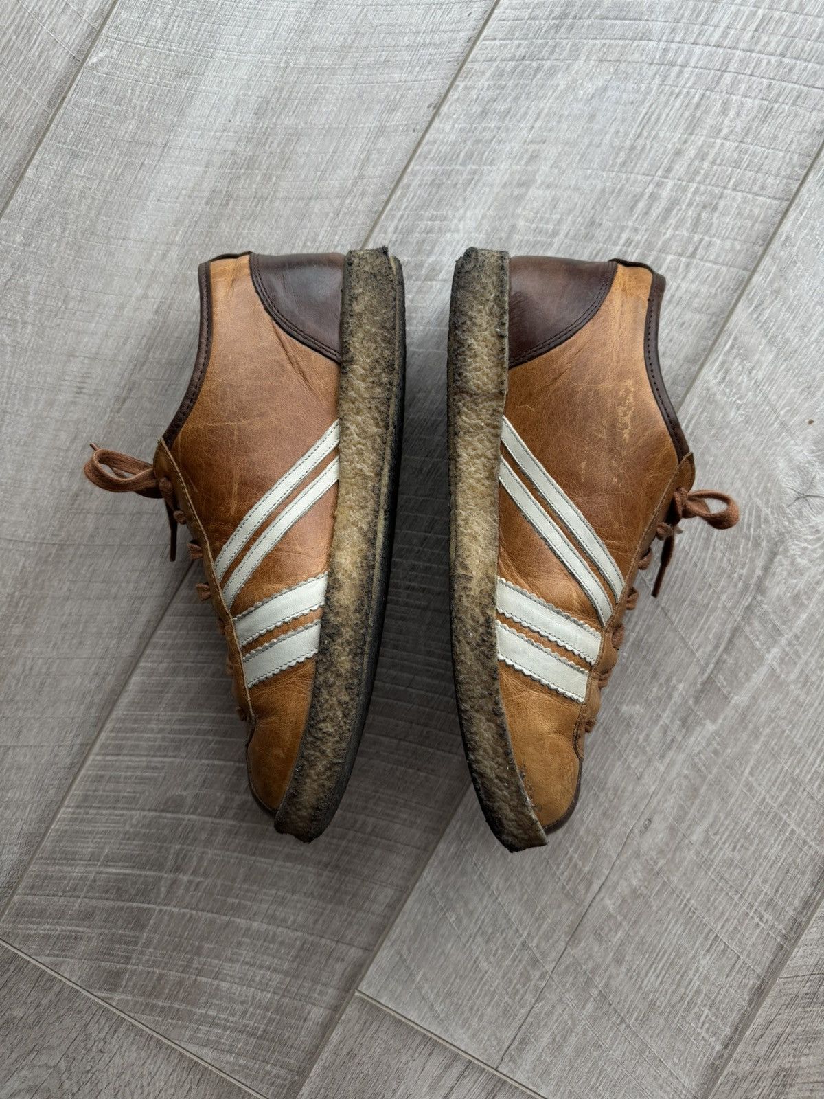Japanese Brand Zeha Berlin Leather Sneakers Brown Vintage Retro Size EU 41 Size US 8 / EU 41 - 3 Thumbnail