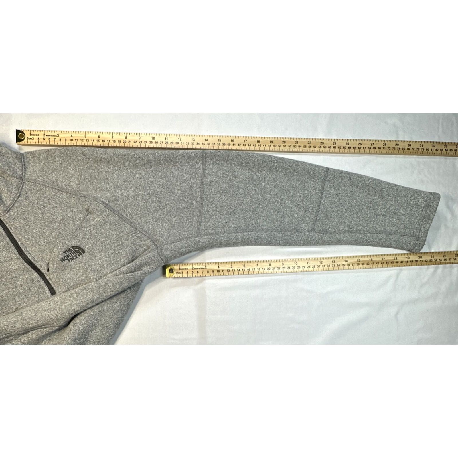 The North Face VINTAGE: No The North Face Gray 1/4 Zip Fleece Sweatshirt Jacket Men L Shirt Size US L / EU 52-54 / 3 - 3 Thumbnail