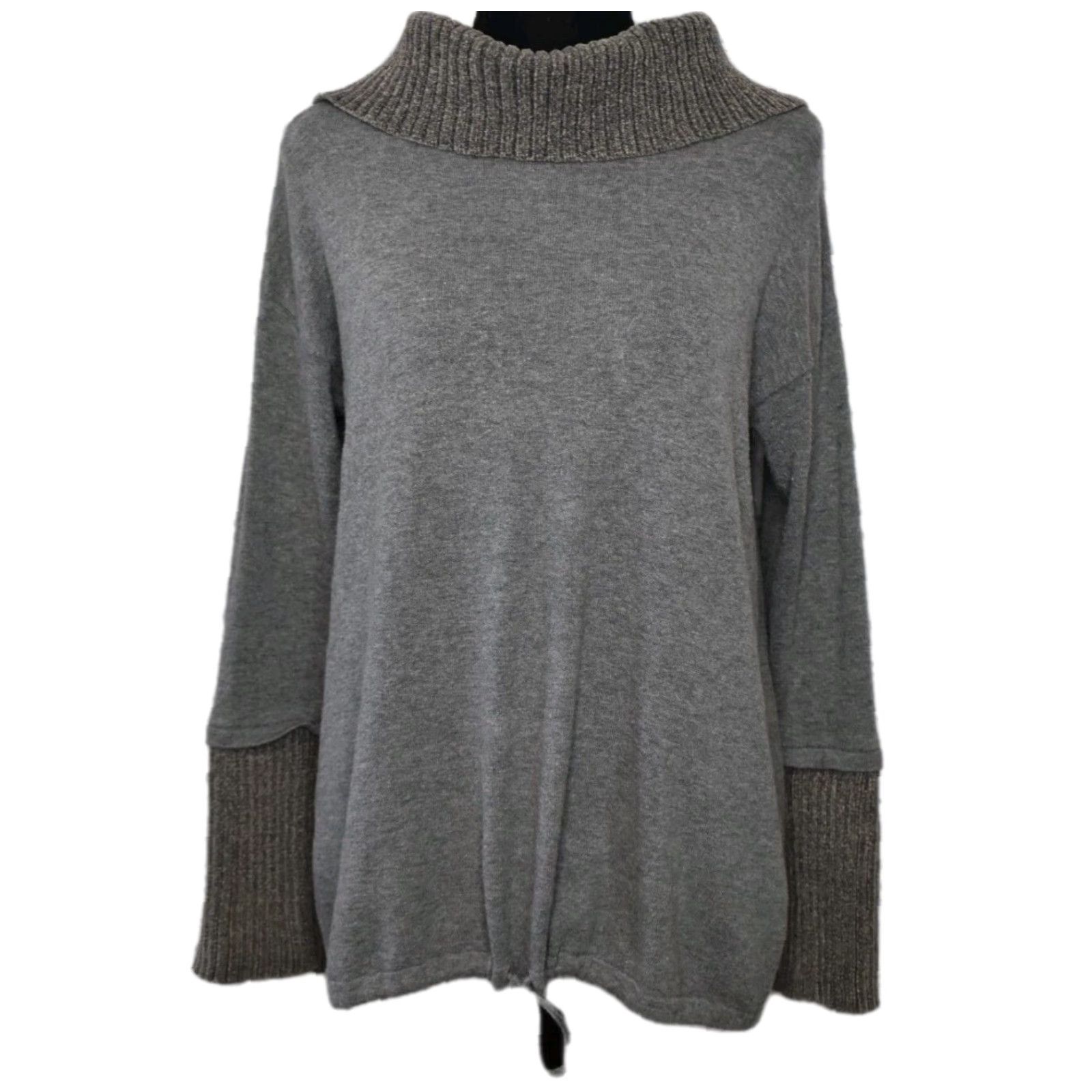 Vintage **Chicos Zenergy Gray Size 0 Casual Long Sleeve Cowl Neck Sweatshirt** User: Chicos Zenergy Gray Size 0 Casual Long Sleeve Cowl Neck Sweater Size XS / US 0-2 / IT 36-38 - 2 Thumbnail