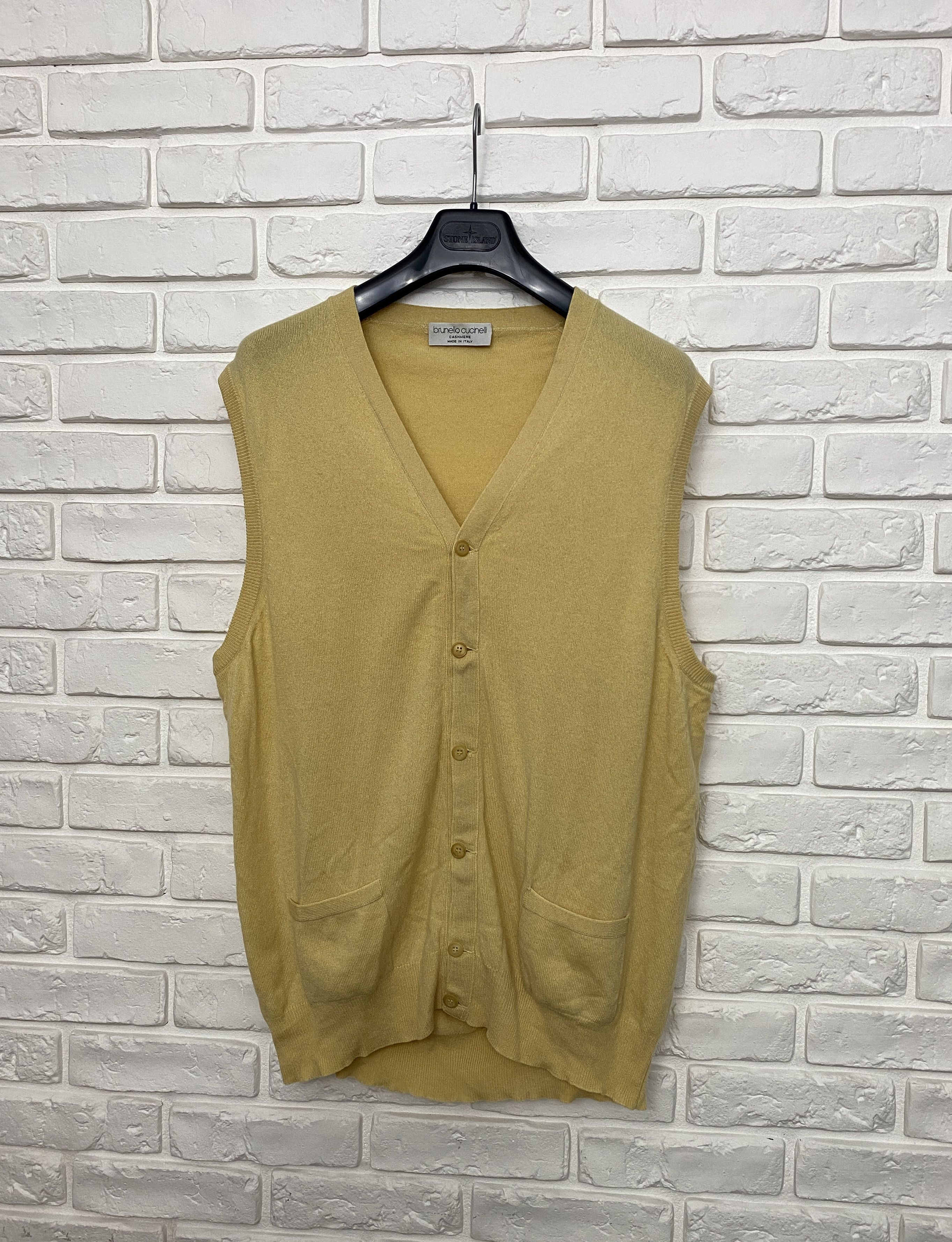Brunello Cucinelli Brunello Cucinelli Cashmere vest Sleeveless Cardigan 56 Size US XL / EU 56 / 4 - 3 Thumbnail