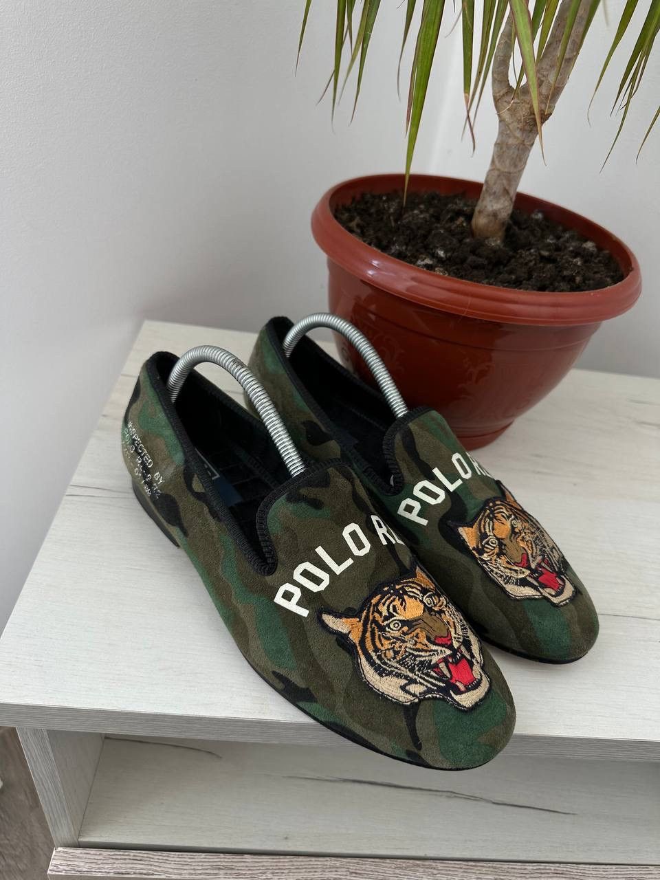 Polo Ralph Lauren × Vintage Vintage Polo Ralph Lauren Green Camo Tiger Shoes Size US 9 / EU 42 - 10 Thumbnail