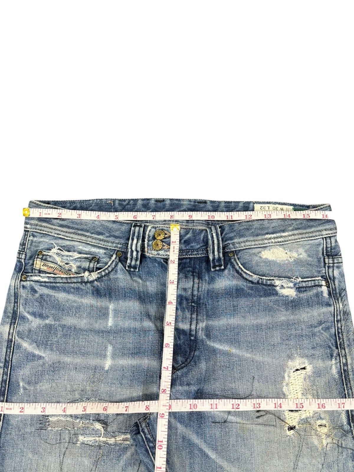 Other Vintage Italy Diesel Viker Faded Wash Distress Loose Jeans Size US 33 - 10 Thumbnail