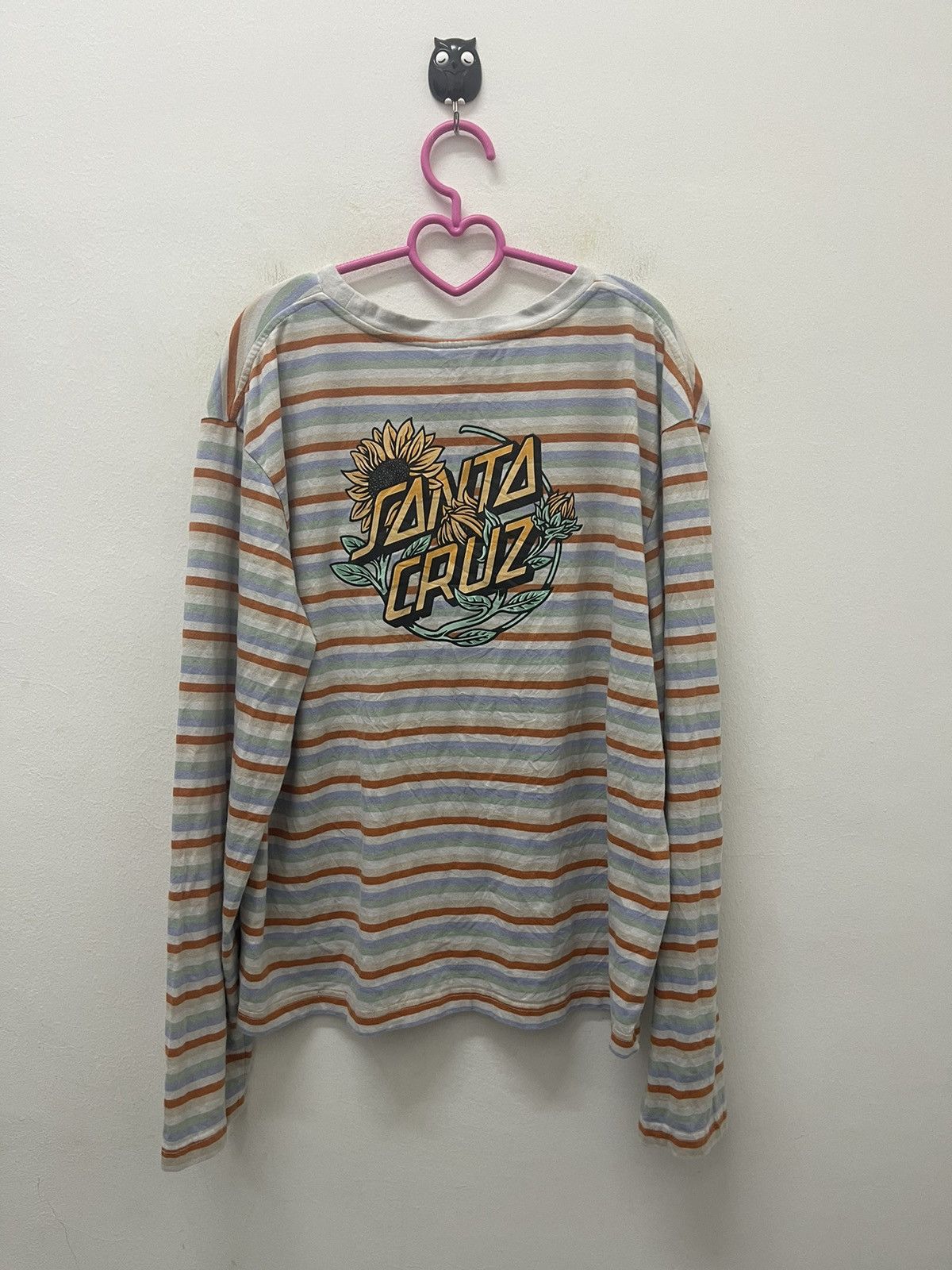 Santa Cruz Skateboards Rare Vintage SANTA CRUZ Skateboards Striped Size US L / EU 52-54 / 3 - 1 Thumbnail
