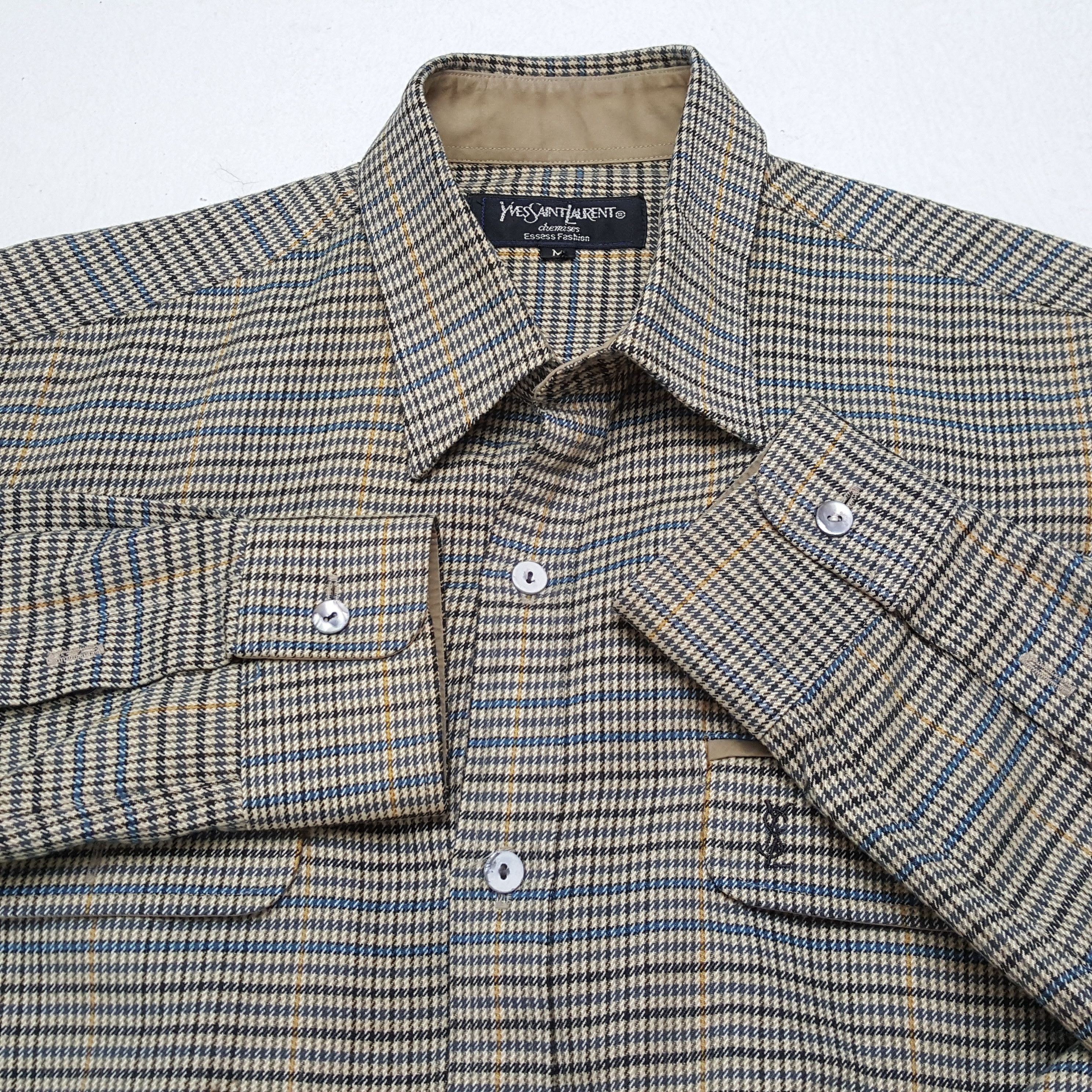 Vintage × Yves Saint Laurent Vintage YVES SAINT LAURENT Italian Fashion Brand Shirts Size US M / EU 48-50 / 2 - 7 Thumbnail