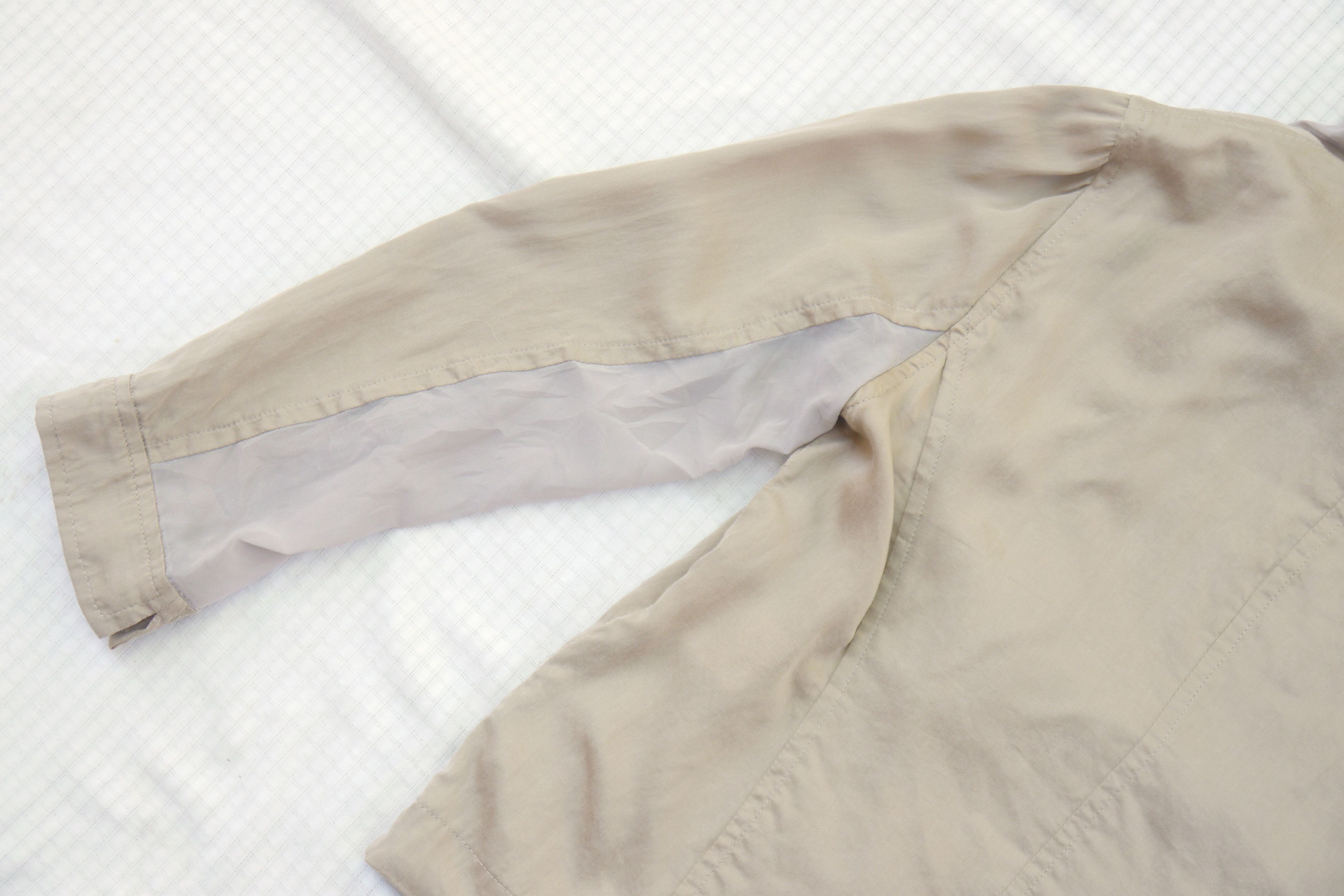 Japanese Brand (J706) SRIC Japan Beige Jacket Sz 38 Size XS / US 0-2 / IT 36-38 - 10 Thumbnail