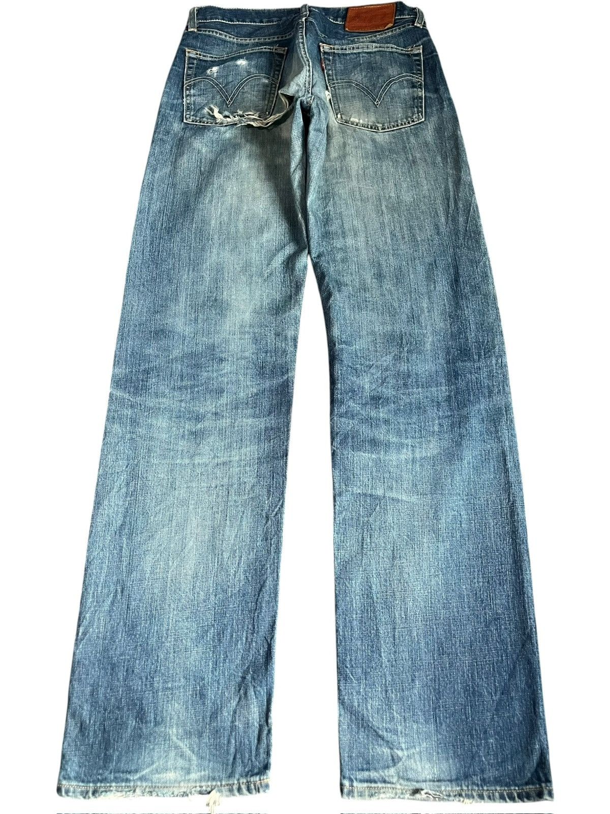 Levi's Vintage 90s Levis 503 Mud Wash Distress Loose Jeans Size US 31 - 2 Thumbnail