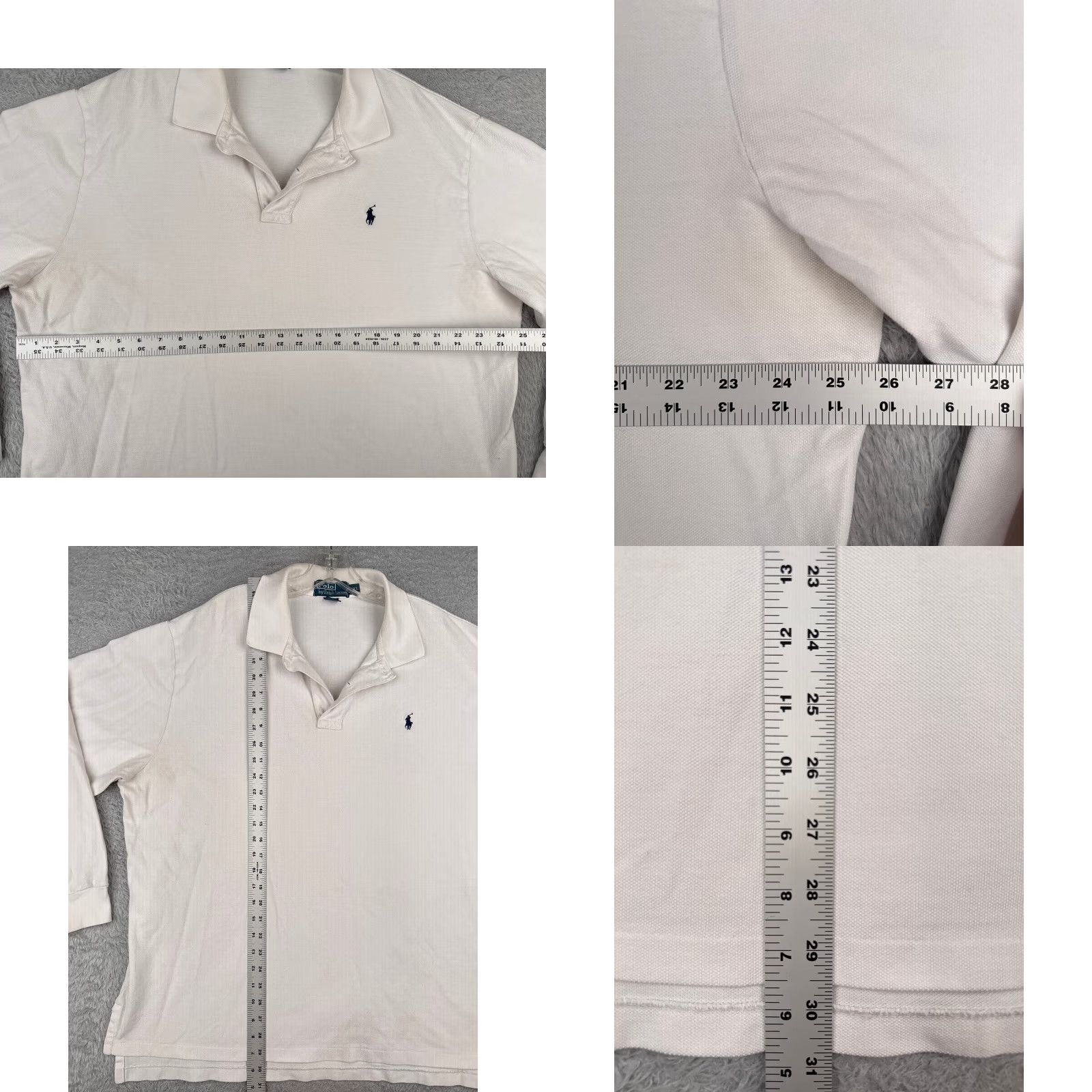 Ralph Lauren VINTAGE Polo Ralph Lauren Shirt Men 2XL White 100% Cotton Long Sleeve Polo Shirt 2XL Mens American Classic Polo 2XL White Size US XXL / EU 58 / 5 - 8 Thumbnail
