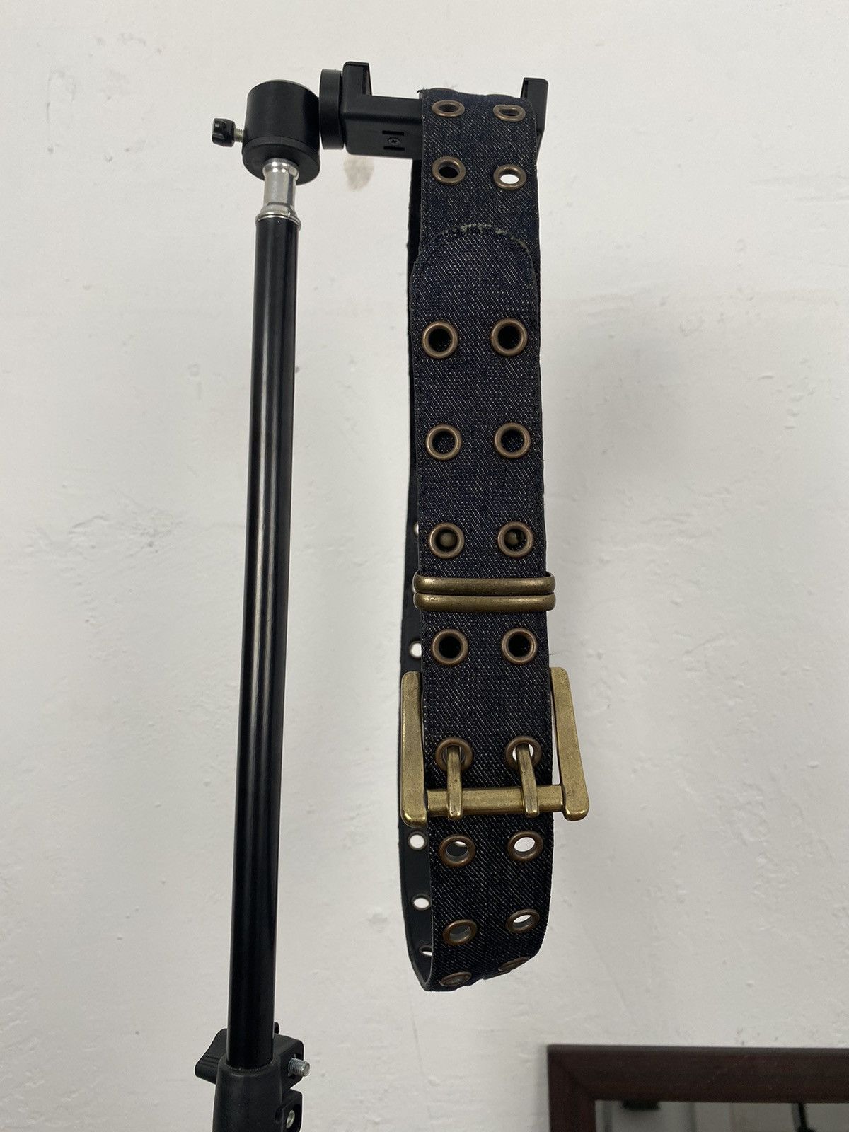 If Six Was Nine × Japanese Brand × Le Grande Bleu (L.G.B.) Double prong denim leather belt Size ONE SIZE - 4 Thumbnail