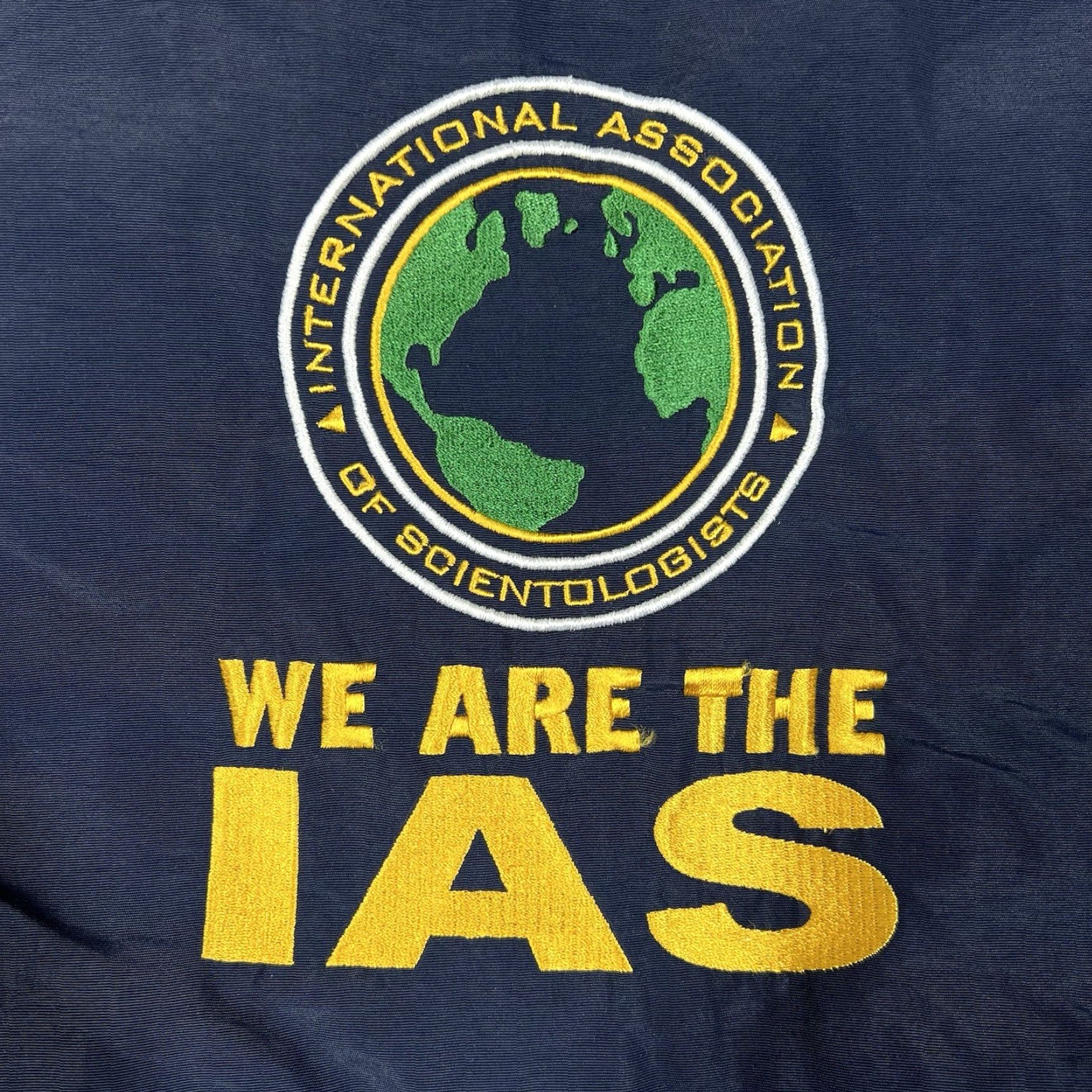 Vintage VINTAGE We Are The IAS Church of Scientology Mens Large Zip Vest Navy Reversible Size US L / EU 52-54 / 3 - 6 Thumbnail