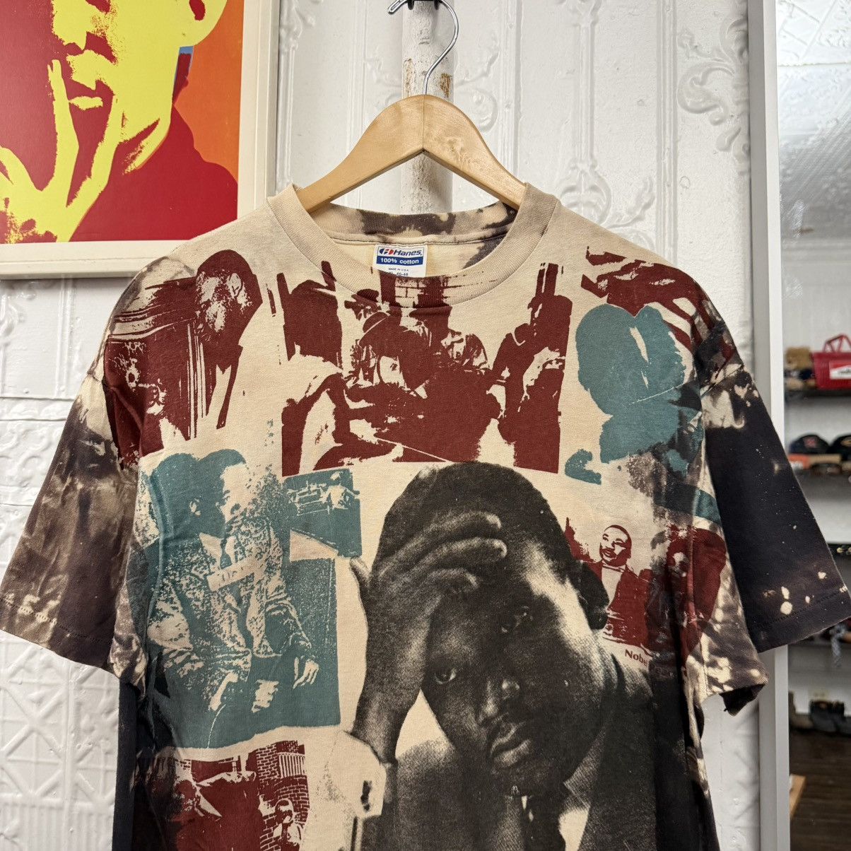 Vintage vintage martin luther king MLK Mosquitohead tshirt tee Size US XL / EU 56 / 4 - 2 Thumbnail