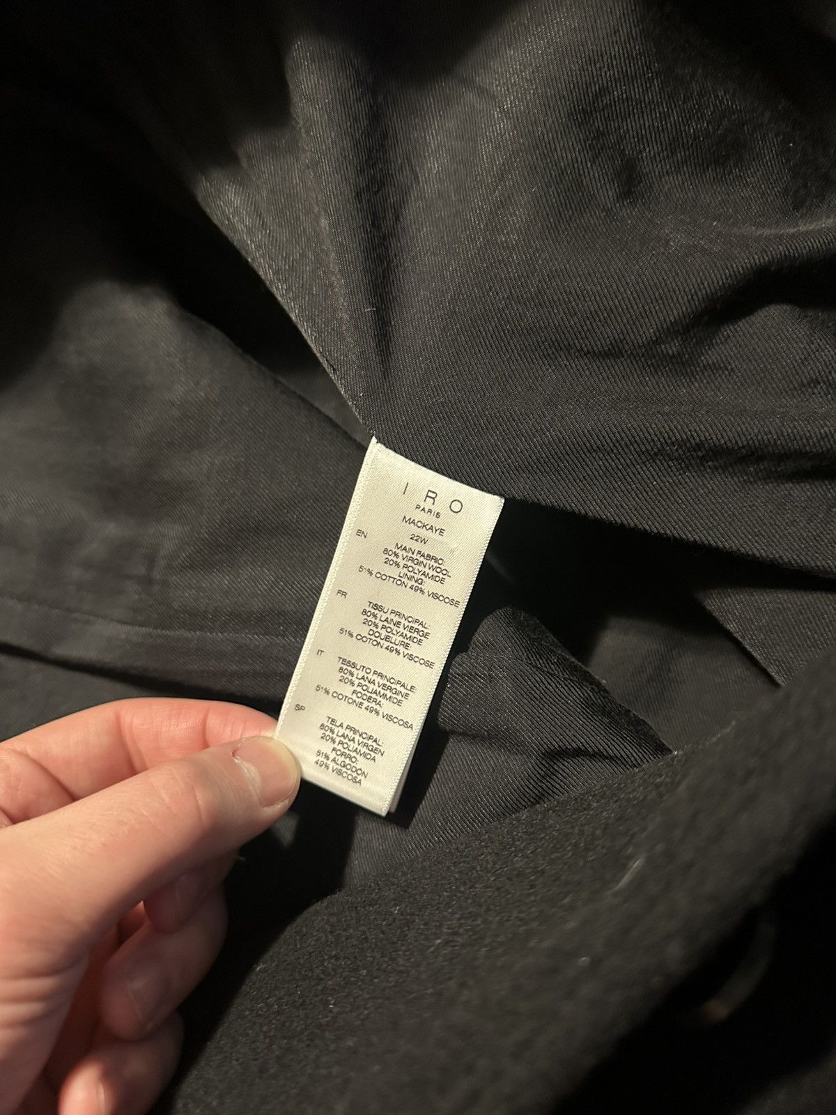 Iro IRO Mackaye Wool Overcoat Size US M / EU 48-50 / 2 - 7 Thumbnail