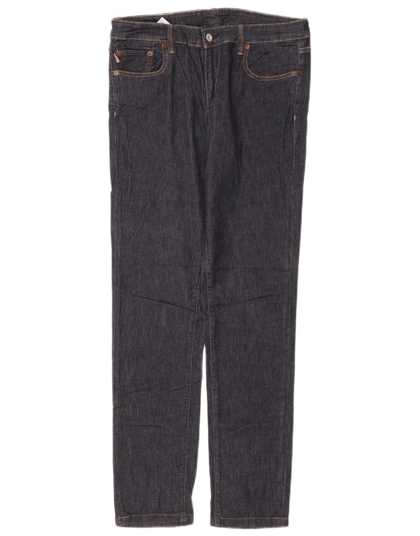 Ralph Lauren Womens Straight Jeans W32 L33 Navy Blue Cotton Size 24" / US 00 / IT 34 - 1 Thumbnail