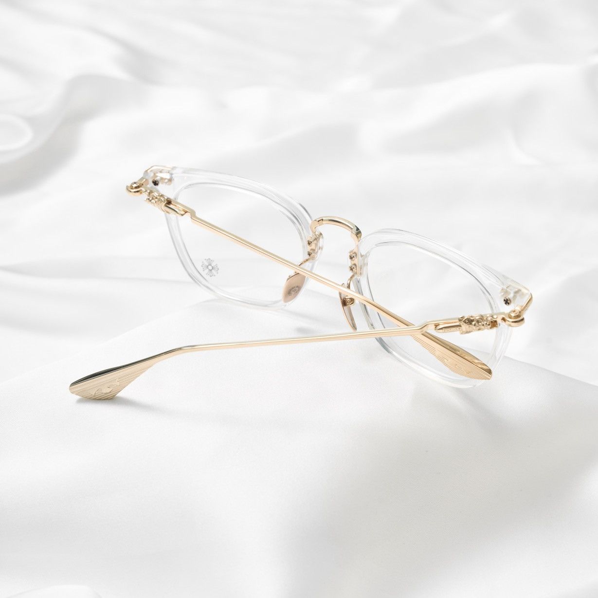 Chrome Hearts CHROME HEARTS CLOACO CRYSTAL/ GOLD PLATED GLASSES Size ONE SIZE - 7 Thumbnail