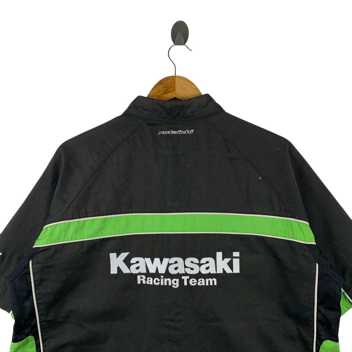 Vintage KAWASAKI Racing Team Motorsport Big Logo Worker Shirts Size US XL / EU 56 / 4 - 7 Thumbnail