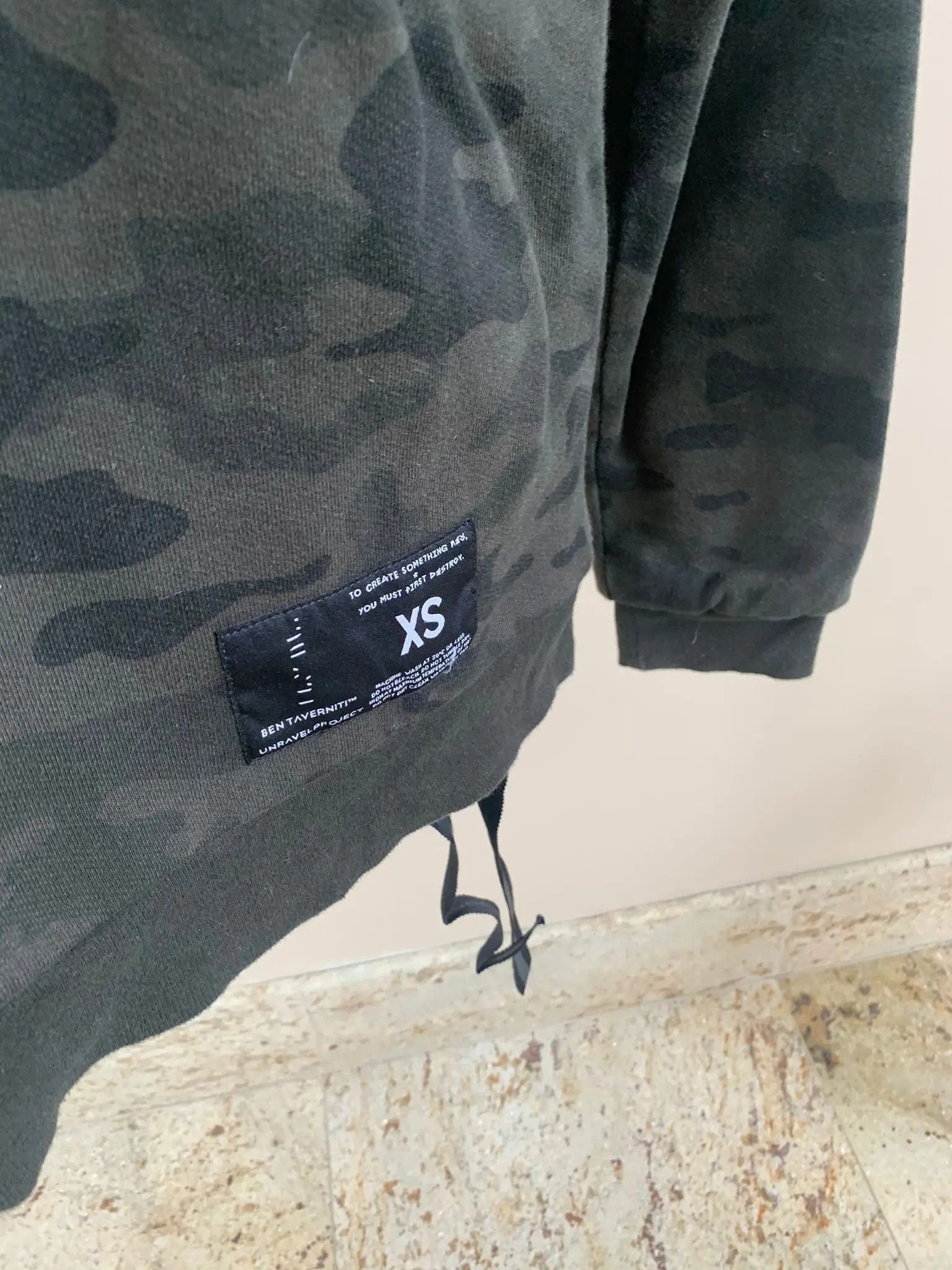 Ben Taverniti Unravel Project Reversible Camo Hoody in Camo Size US XS / EU 42 / 0 - 8 Thumbnail