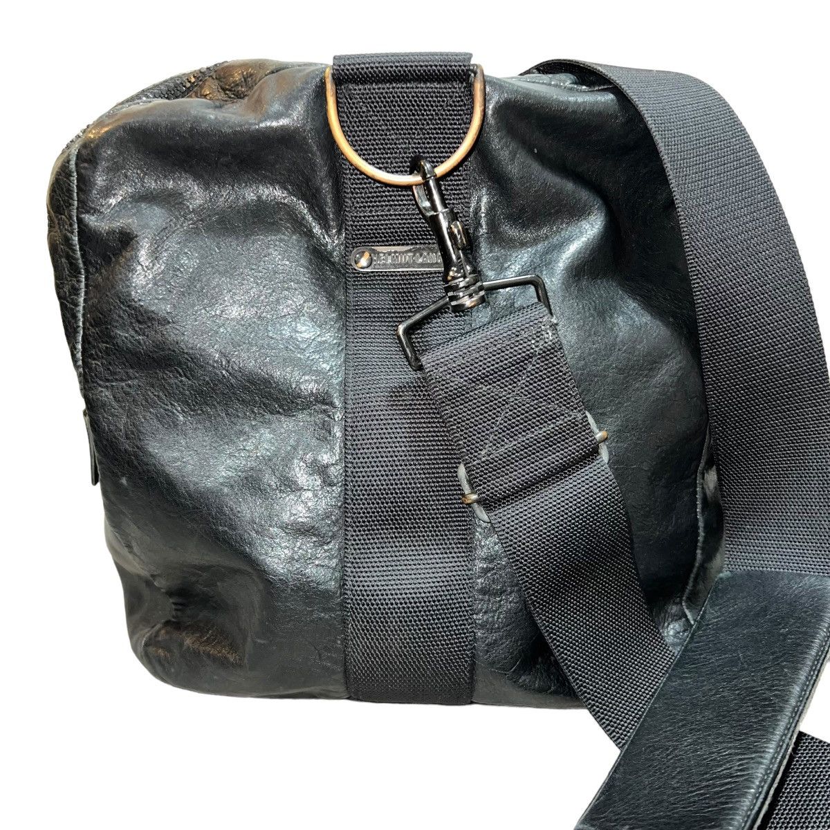 Helmut Lang HELMUT LANG 04AW 2WAY LEATHER SHOULDER BAG/ NYLON