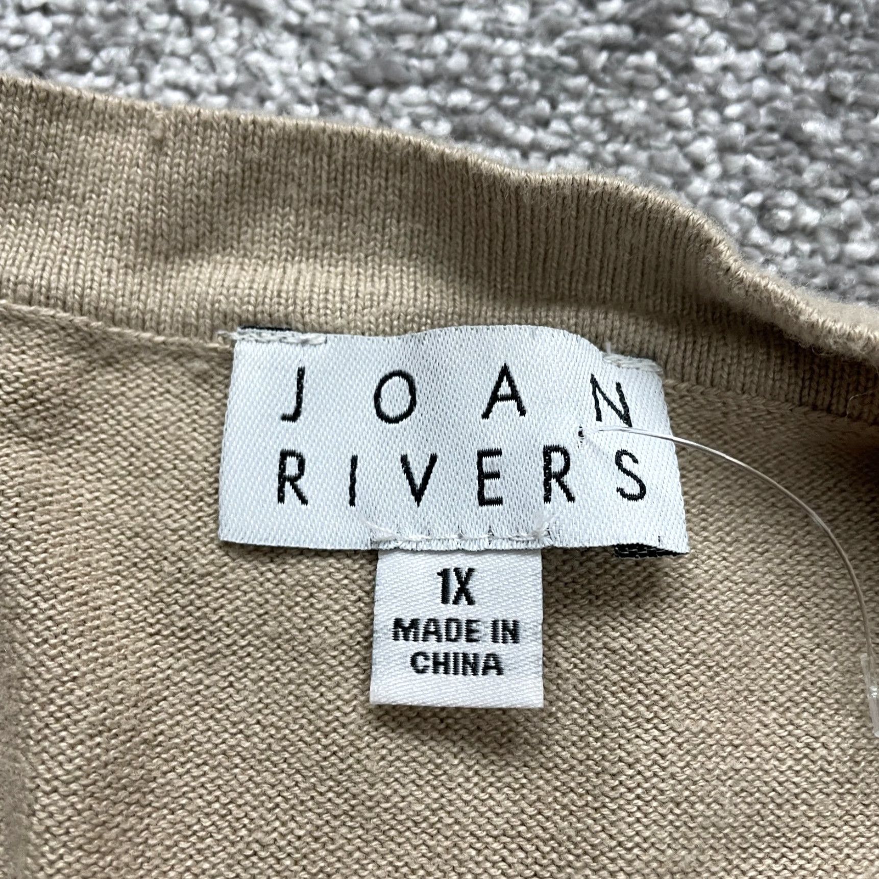 Vintage Joan River's Cardigan Women XL Brown Solid Long Sleeve Open Knit Cover Up Pocket Size XL / US 12-14 / IT 48-50 - 4 Thumbnail