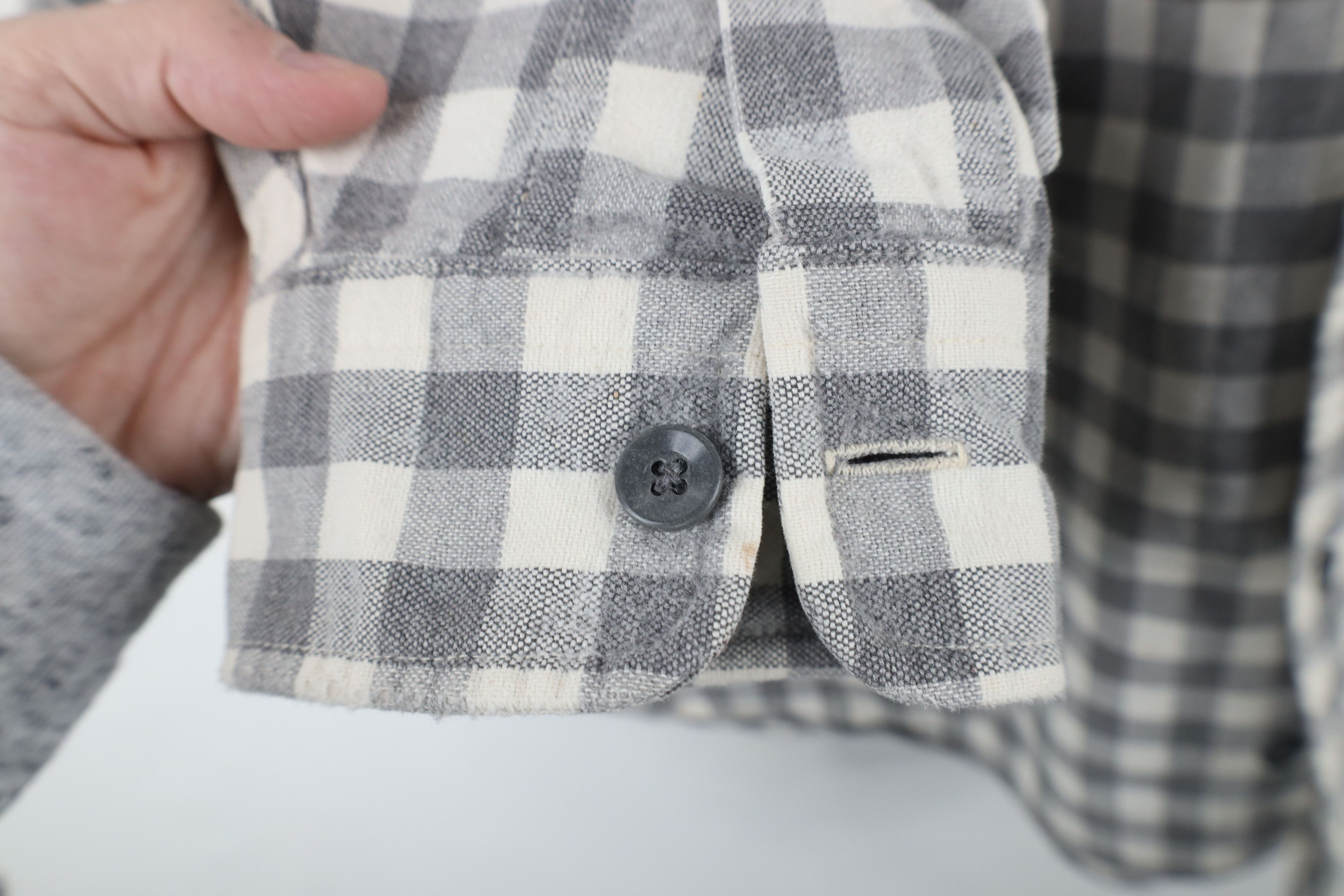 L.L. Bean × Vintage Vintage 90s LL Bean Chamois Cloth Button Shirt Plaid USA Size US L / EU 52-54 / 3 - 5 Thumbnail