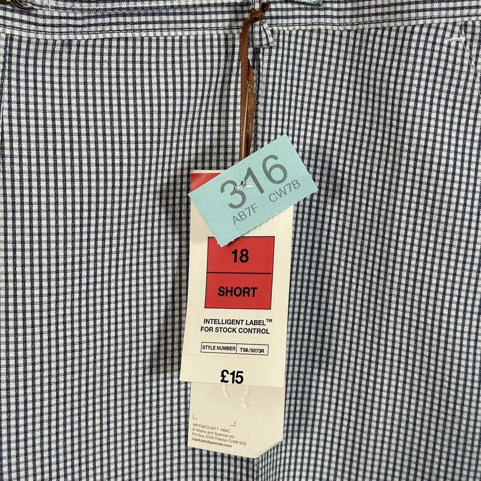Marks & Spencer Marks & Spencer Men's Grey Trousers Size US 34 / EU 50 - 2 Thumbnail