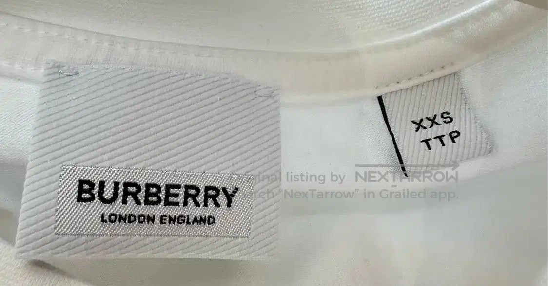 Burberry Burberry Women's White Printed Cotton T-shirt. Size XXS / US 00 / IT 34 - 7 Thumbnail