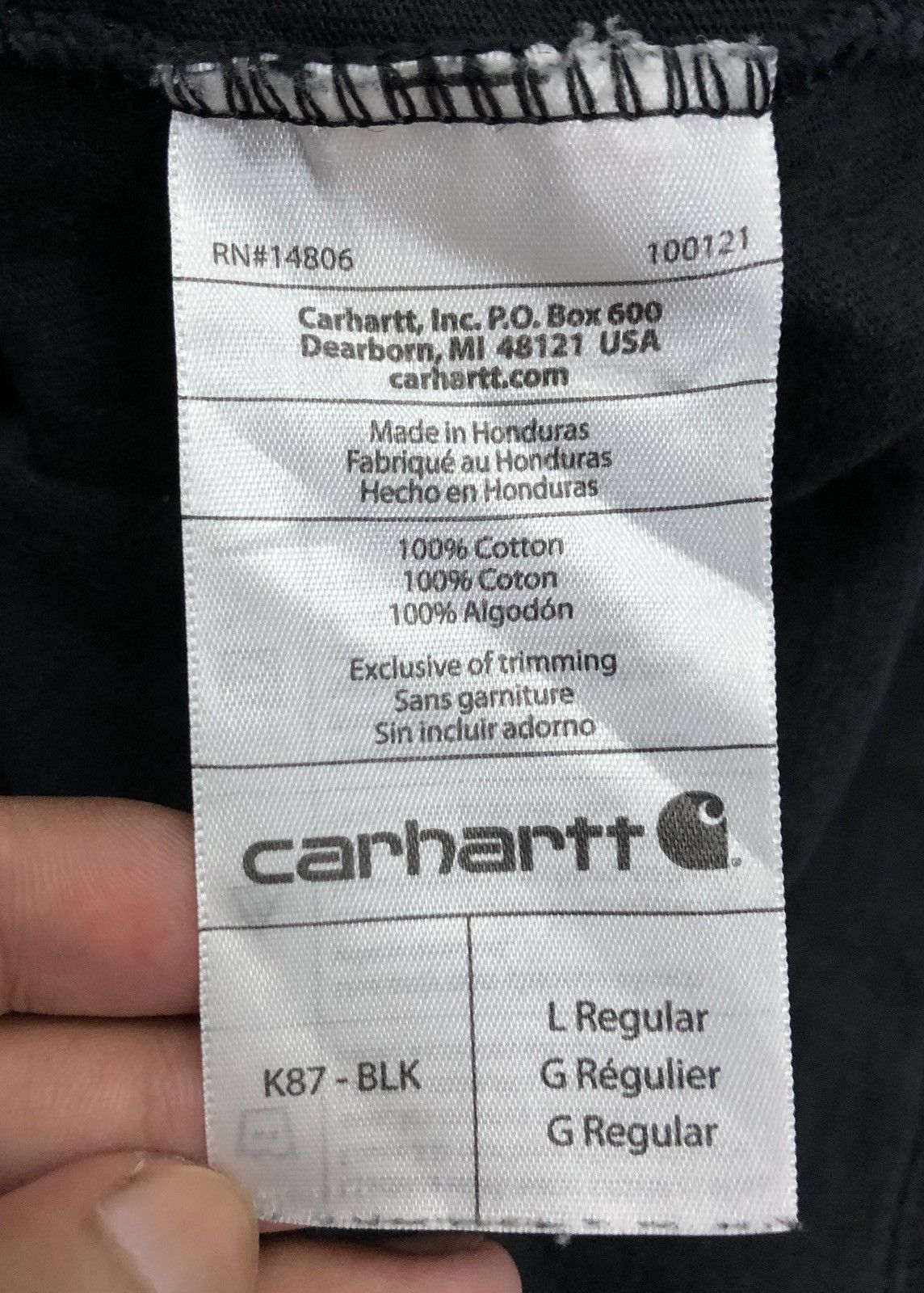 Carhartt Vintage Carhartt Original Fit T-Shirt Size US L / EU 52-54 / 3 - 10 Thumbnail