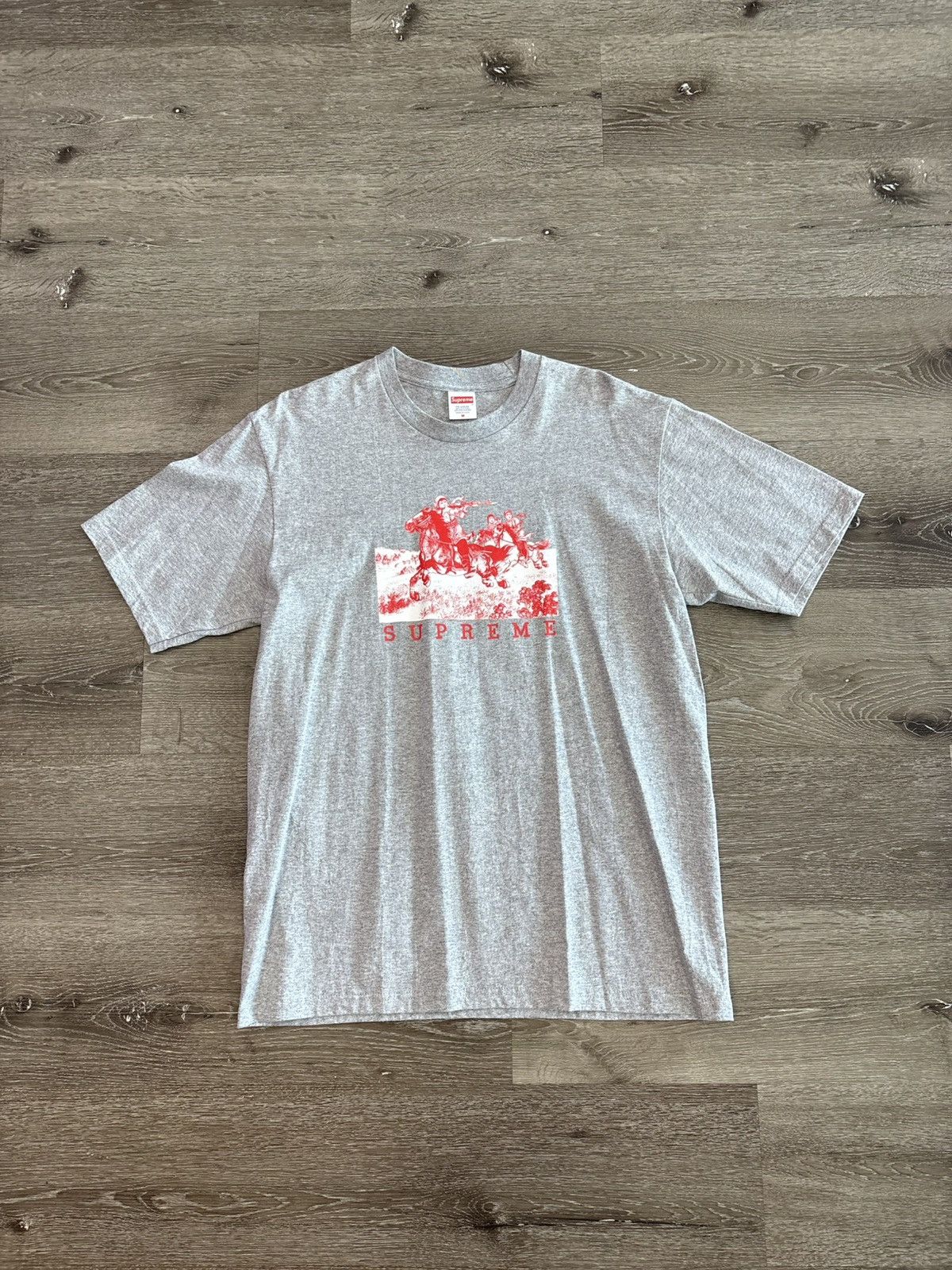 Supreme Supreme “Riders” Tee (Heather Grey) Size US M / EU 48-50 / 2 - 1 Thumbnail
