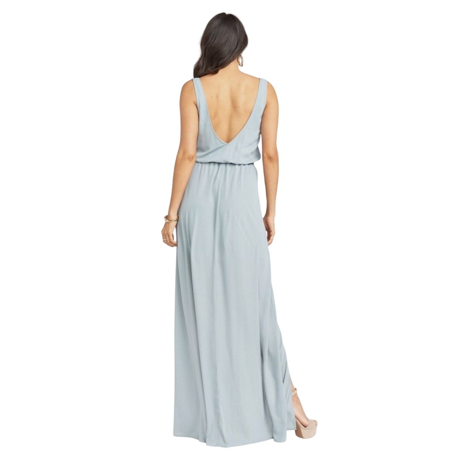 Show Me Your MuMu Show Me Your Mumu Kendall Maxi Bridesmaid Dress Solver Sage Size M / US 6-8 / IT 42-44 - 2 Thumbnail