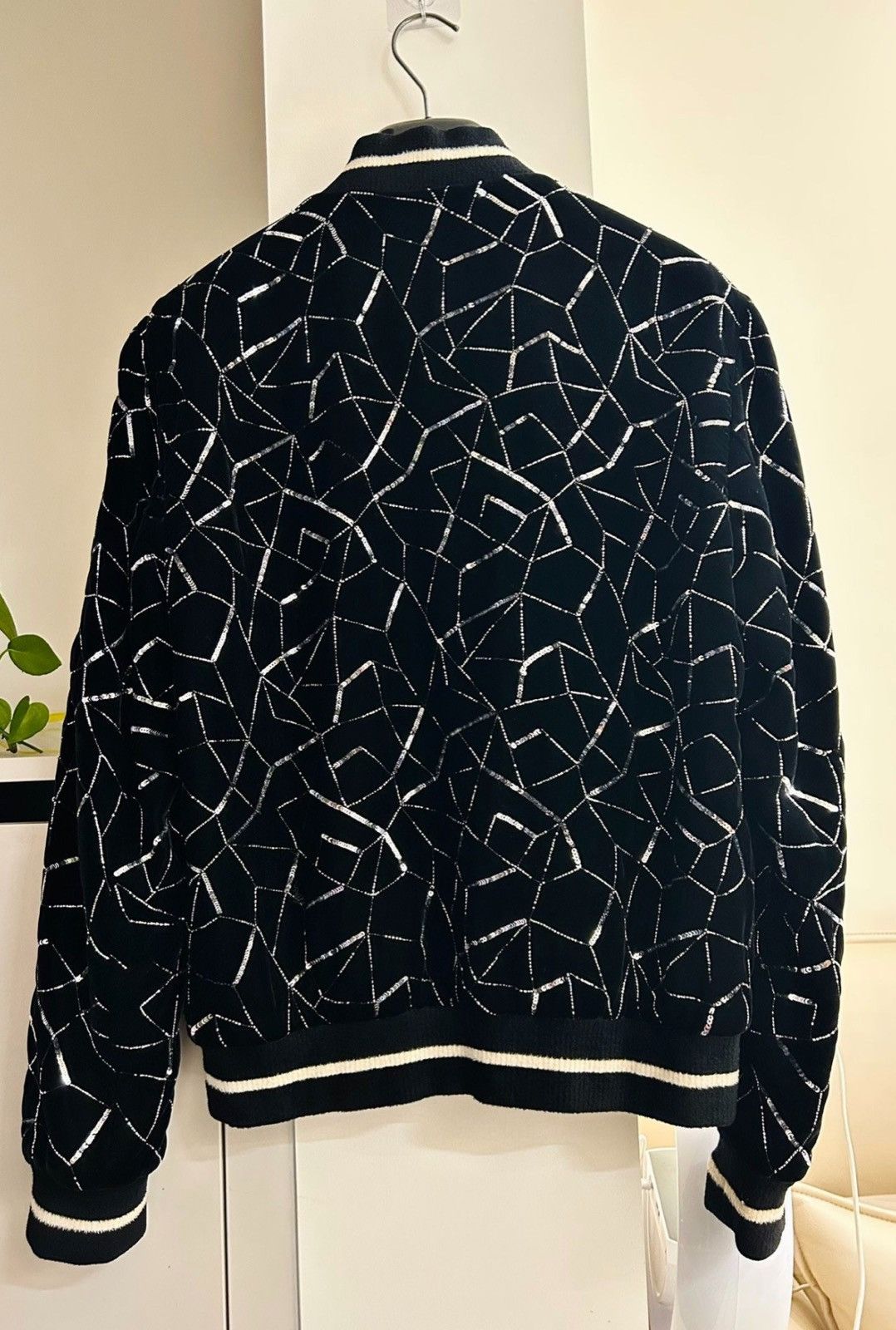 Saint Laurent Paris Saint Laurent FW19 Runway Sequin Embellished VelvetJacket Size US S / EU 44-46 / 1 - 2 Thumbnail