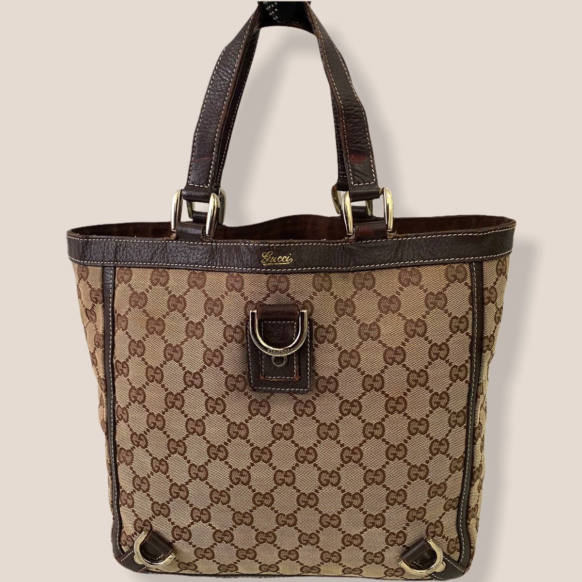 AUTHENTIC GUCCI GG ABBEY D-RING TOTE BAG