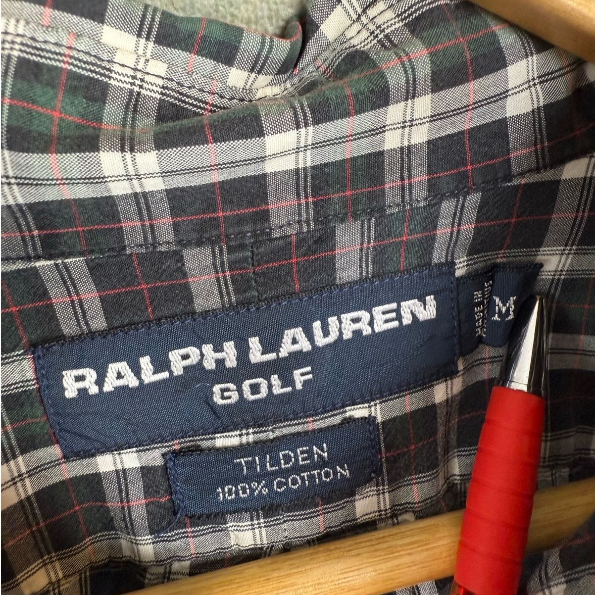 Polo Ralph Lauren VTG 90s Polo Ralph Lauren Golf Flannel Shirt Mens Sz M Plaid Size US M / EU 48-50 / 2 - 4 Thumbnail