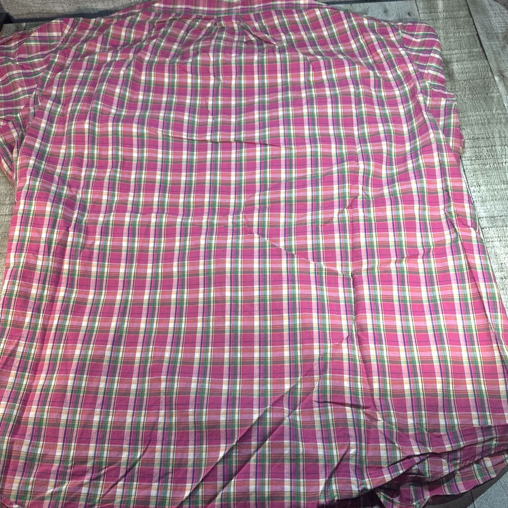Ralph Lauren Ralph Lauren Button-Down XXL Shirt Pink Plaid Classic Fit Long Sleeve Multicolor Cotton Knit Button-Up Mens Size US XXL / EU 58 / 5 - 7 Thumbnail