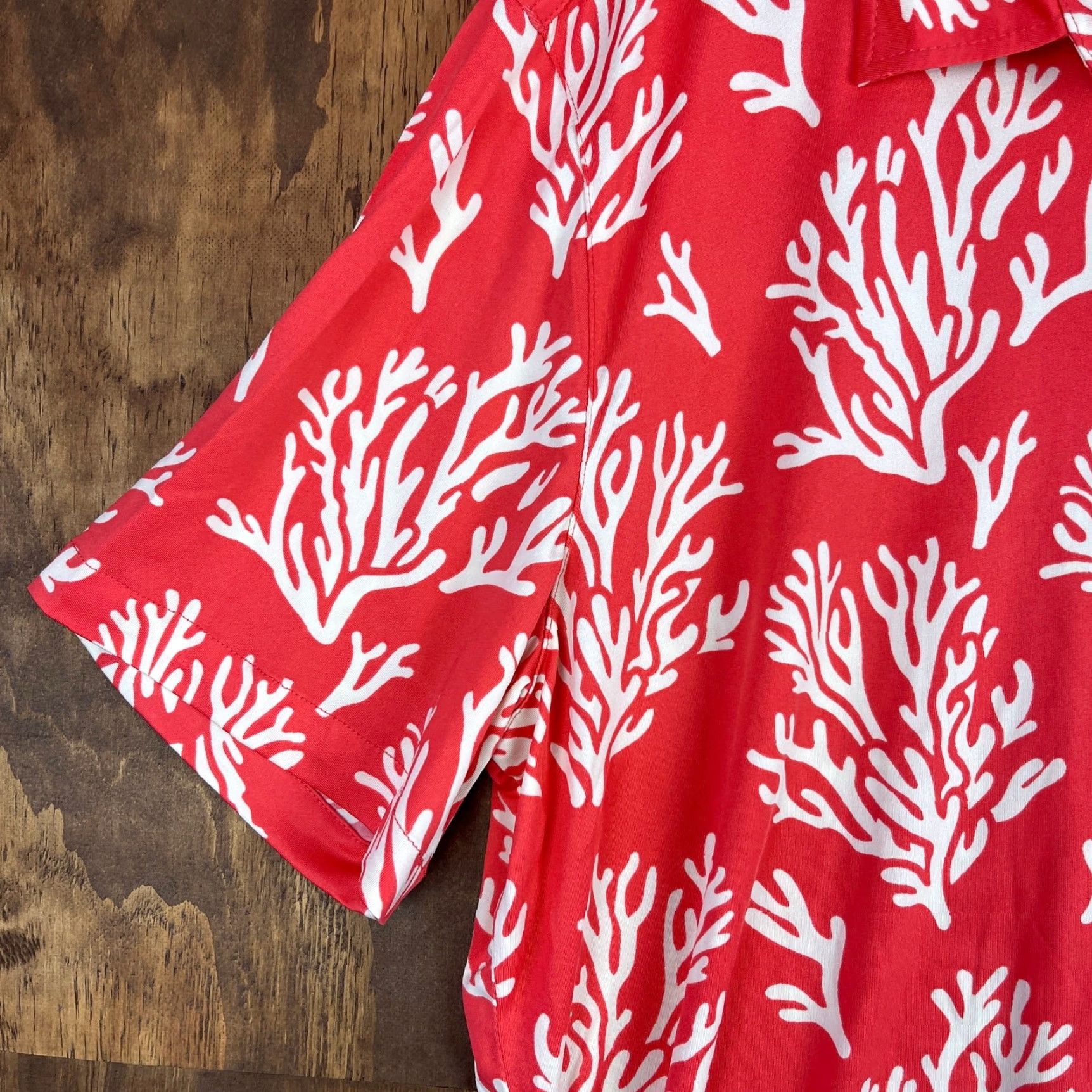 Vintage Margaritaville Mens Shirt Button-Down L Pink Deep Sea Coral Reef Pattern UPF +50 Short Sleeve Size US L / EU 52-54 / 3 - 4 Thumbnail