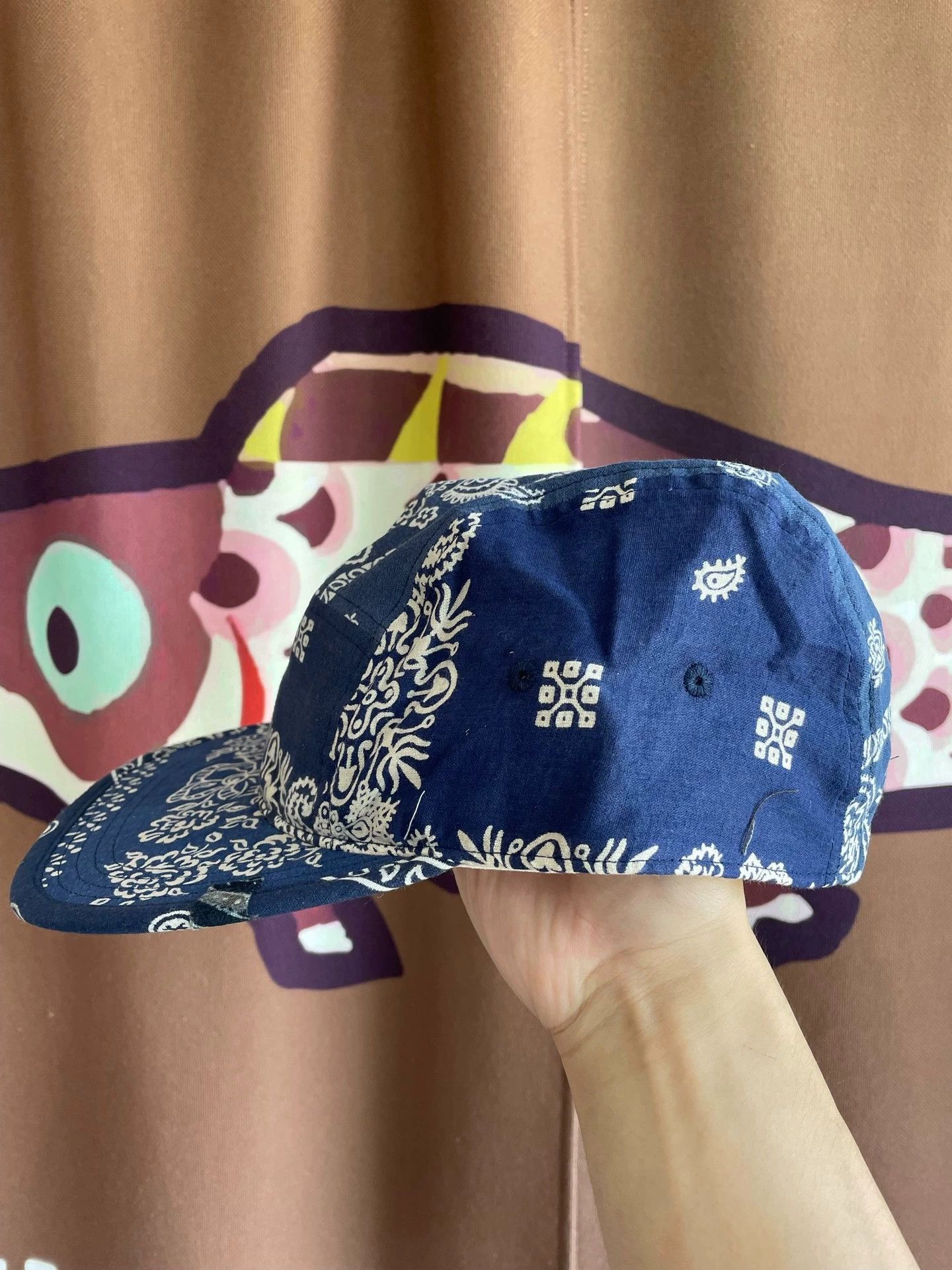 Visvim Visvim ICT Bandana Camp Cap (Blue) | Grailed