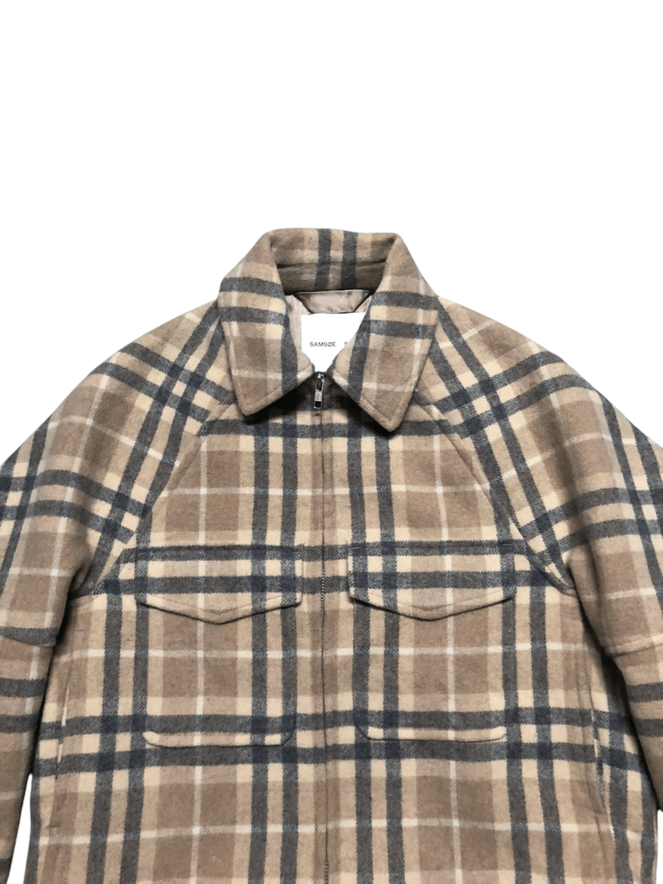 Japanese Brand × Samsoe Samsoe Samsoe Samsoe Plaid Wool Cropped Jacket Size XS / US 0-2 / IT 36-38 - 8 Thumbnail