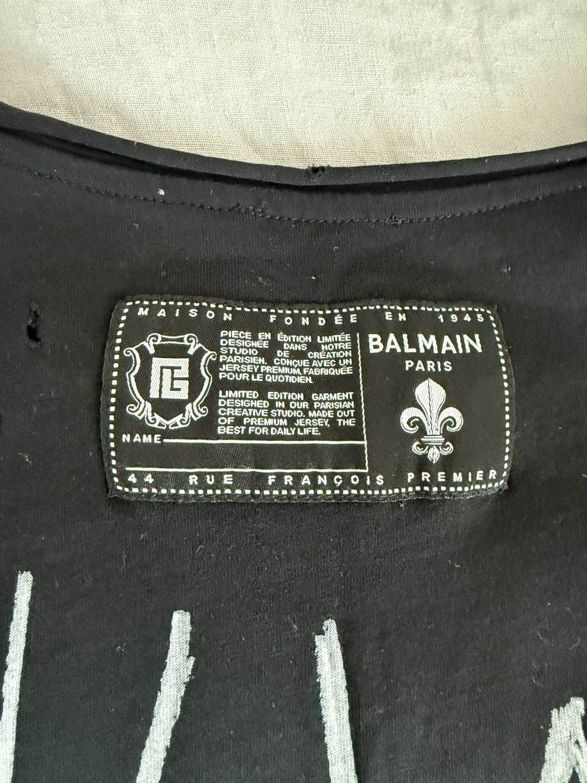 Balmain Balmain Men's Black No is No T-shirt Size US XS / EU 42 / 0 - 5 Thumbnail