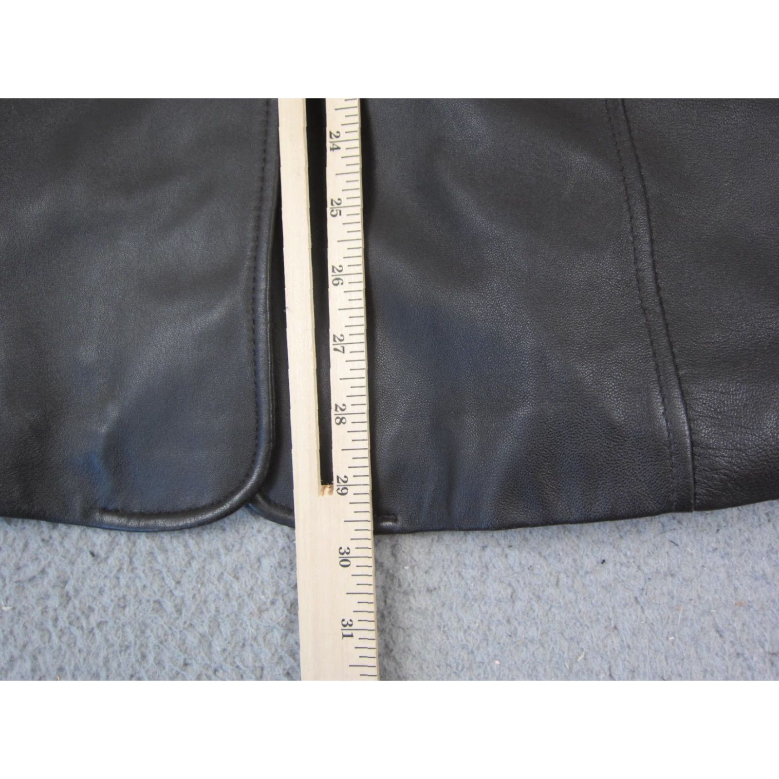 Preston & York VINTAGE Preston & York Jacket Womens M Black Leather Y2K Regular Fit Long Sleeve Pocketed Size M / US 6-8 / IT 42-44 - 7 Thumbnail