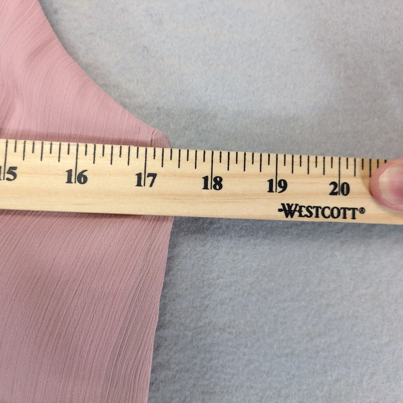 Other Azazie Rebecca Dusty Rose Chiffon Floor-Length Dress Gown 10 Size L / US 10 / IT 46 - 6 Thumbnail